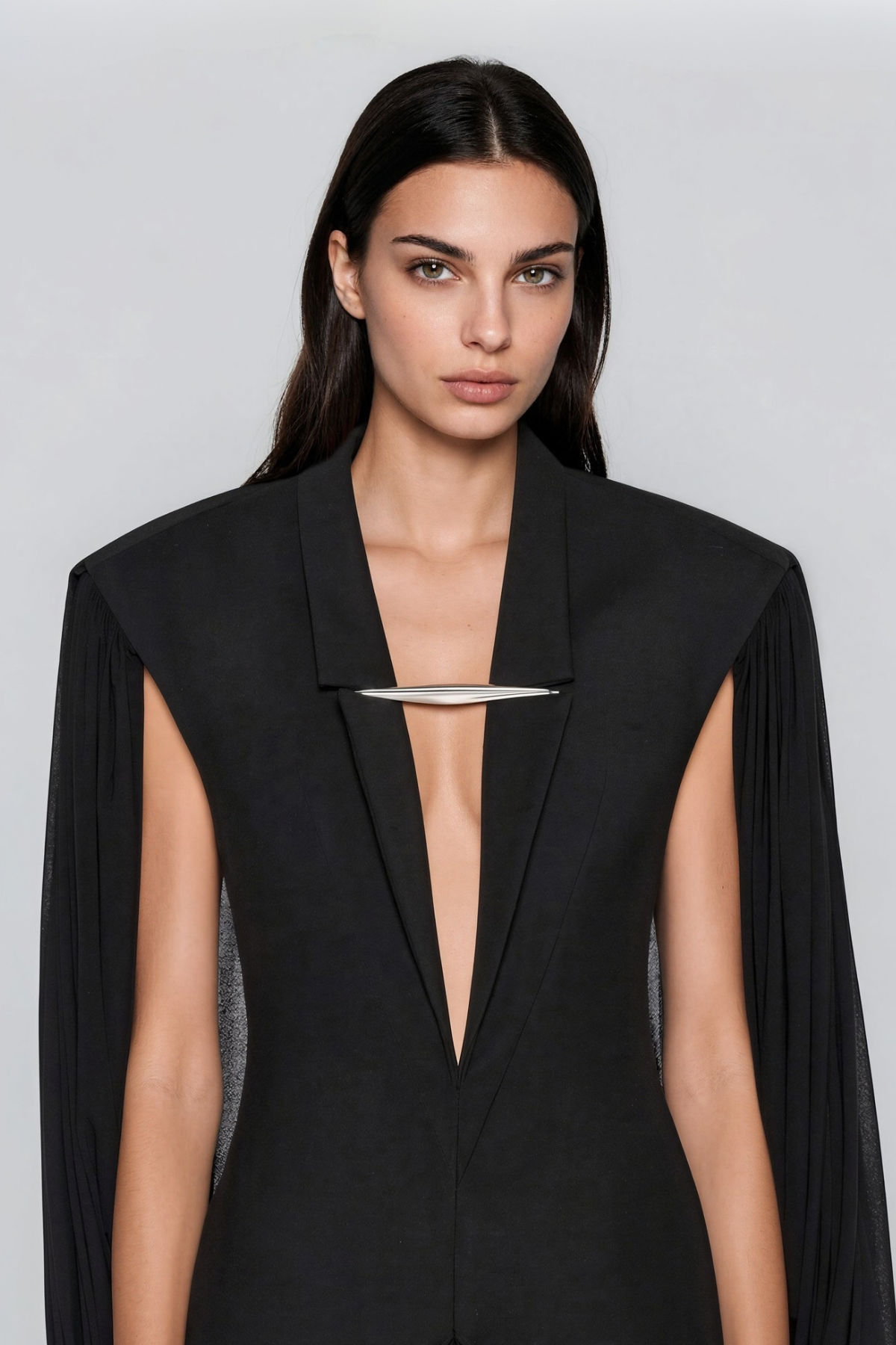 Magdy Ruch Mesh Mini Dress