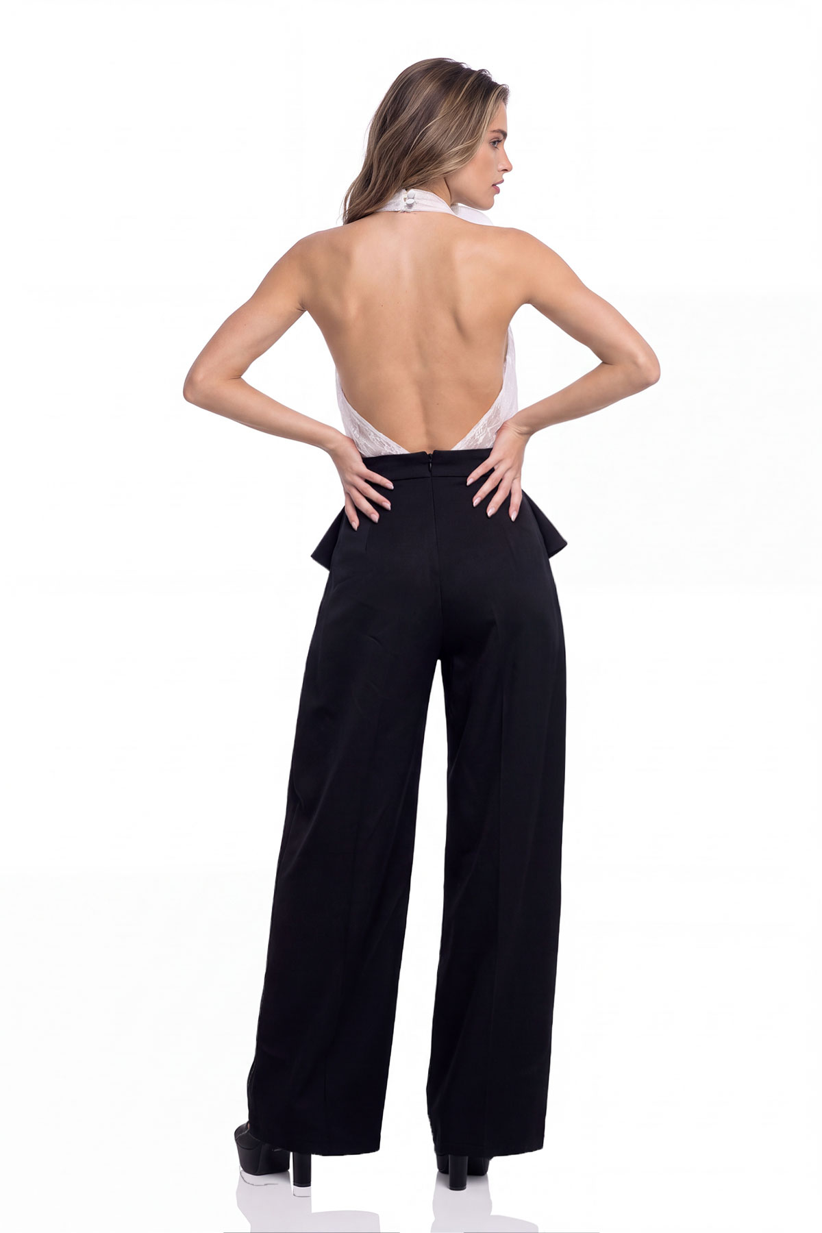 Magnhildr Ruffle Mesh Pants Set
