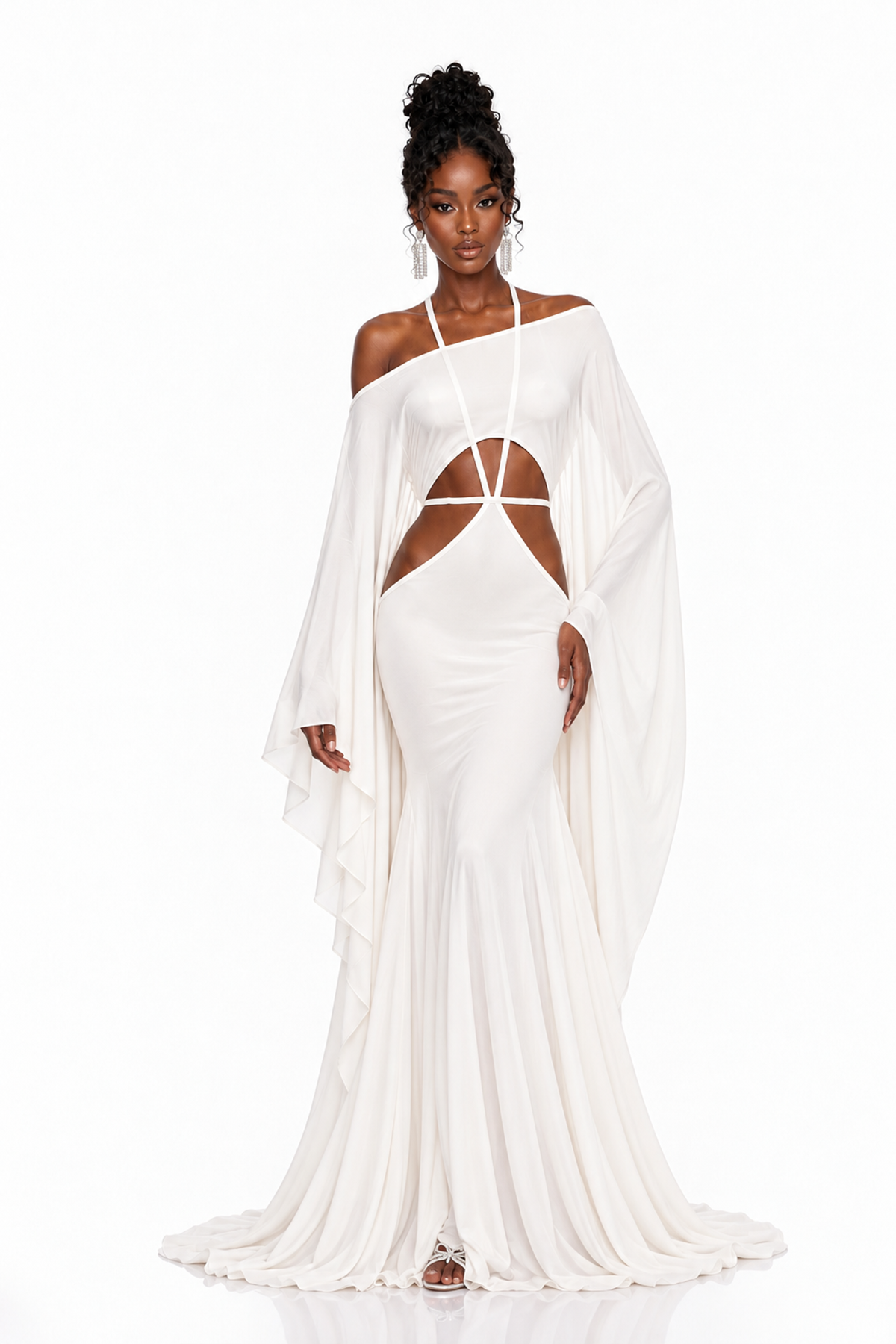 Mago Cutout Draped Maxi Dress