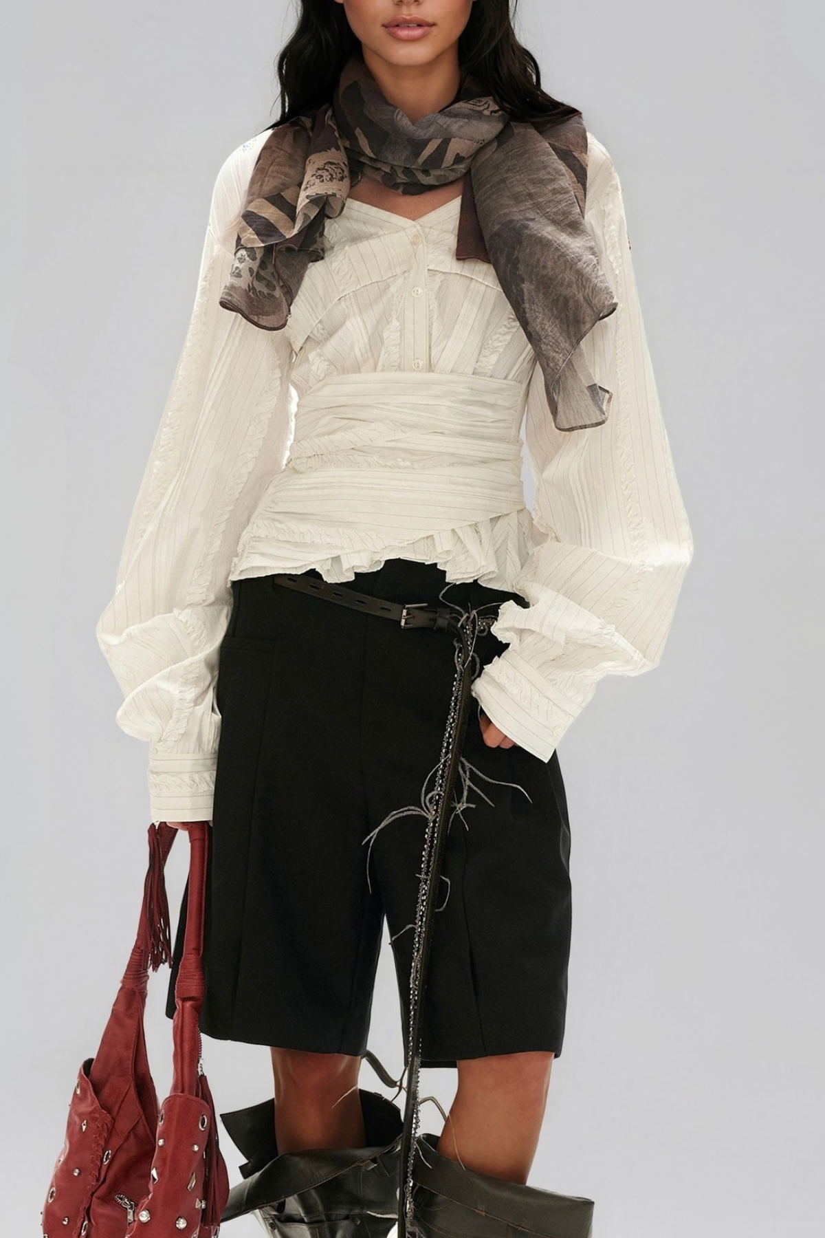 Maha Off Shoulder Ruch Top