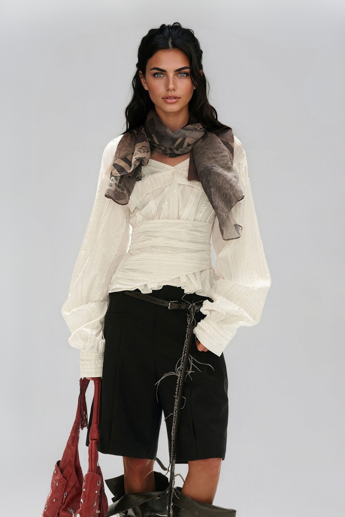 Maha Off Shoulder Ruch Top