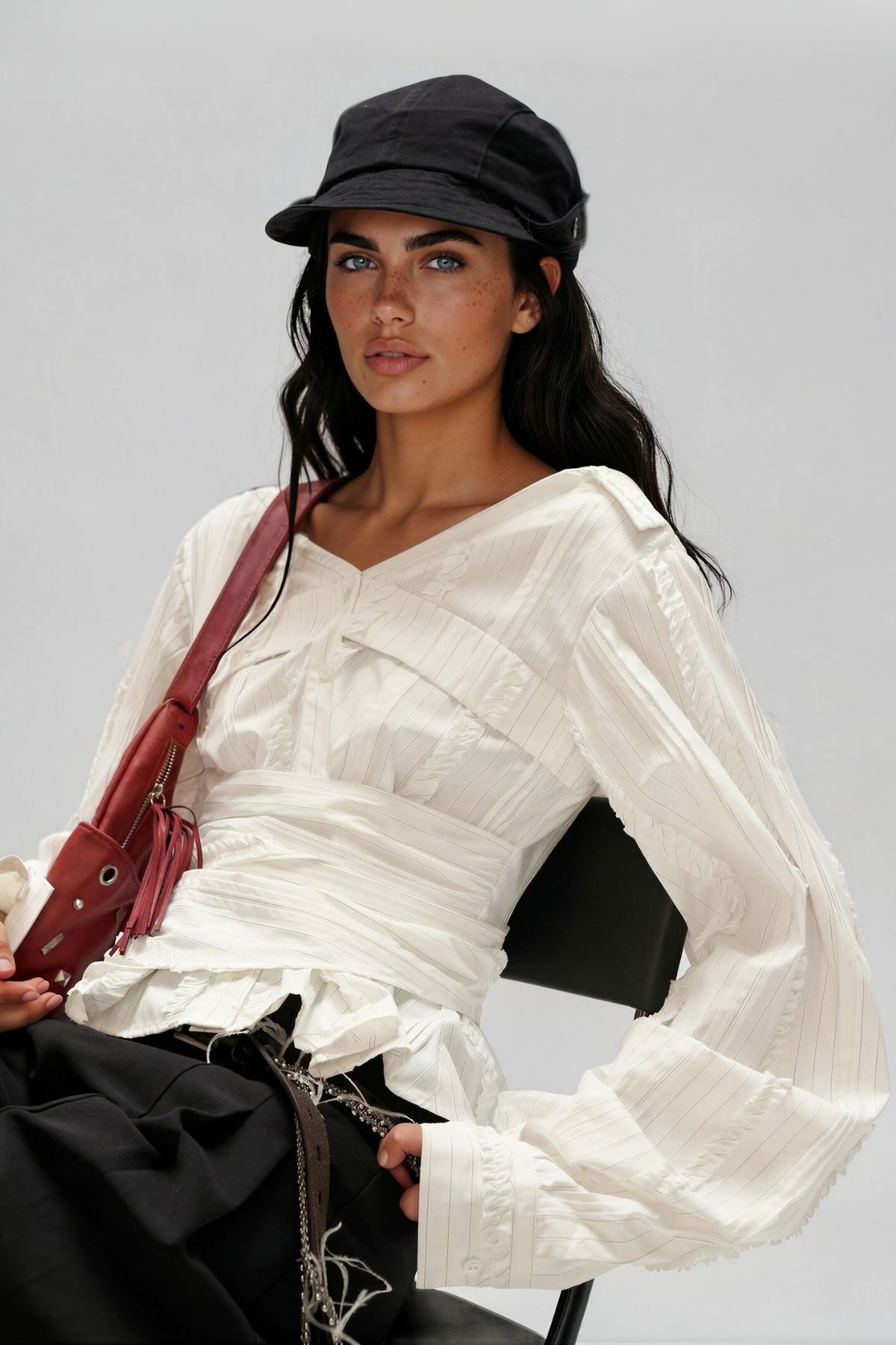 Maha Off Shoulder Ruch Top