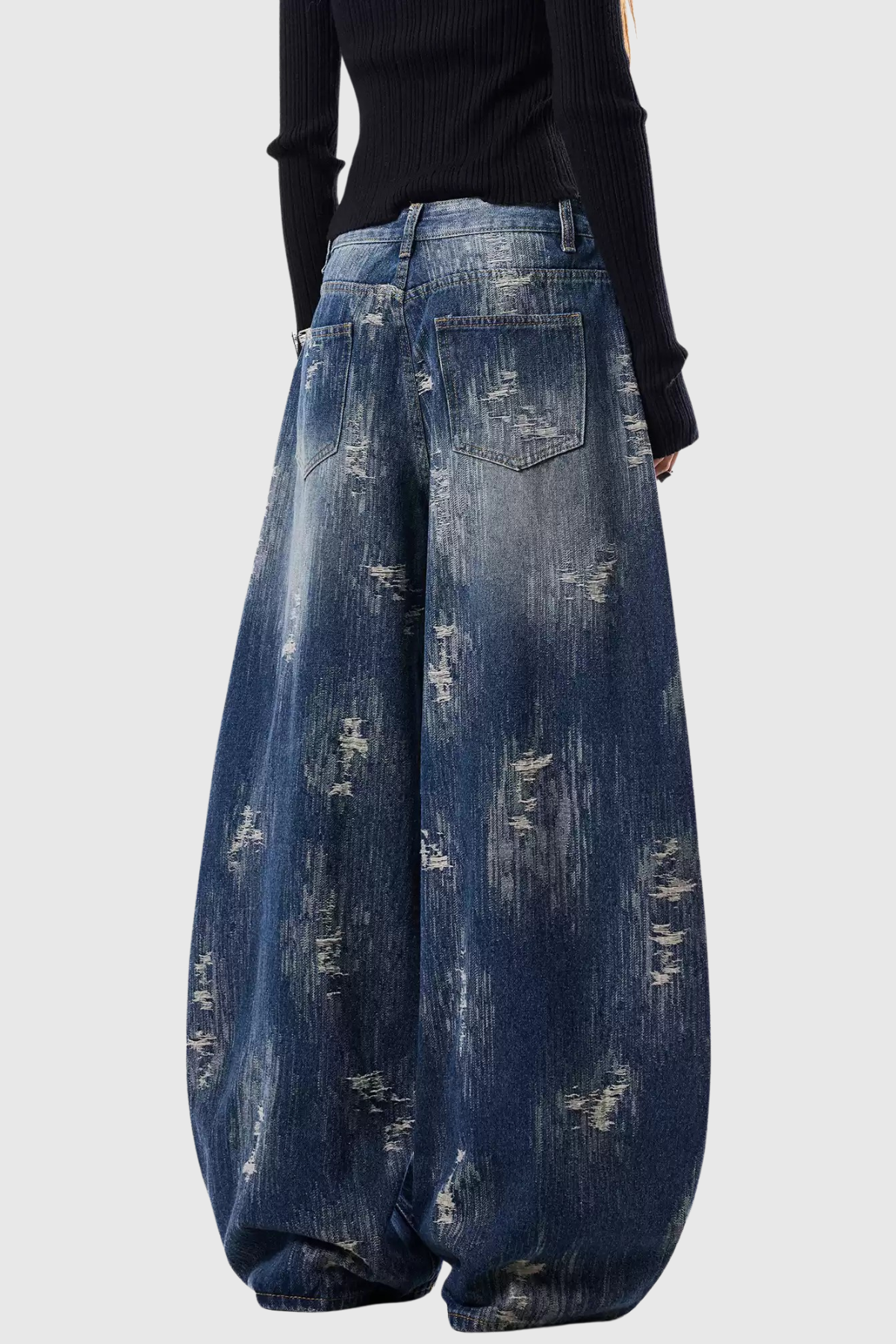 Mahala Ripped Barrel Jeans