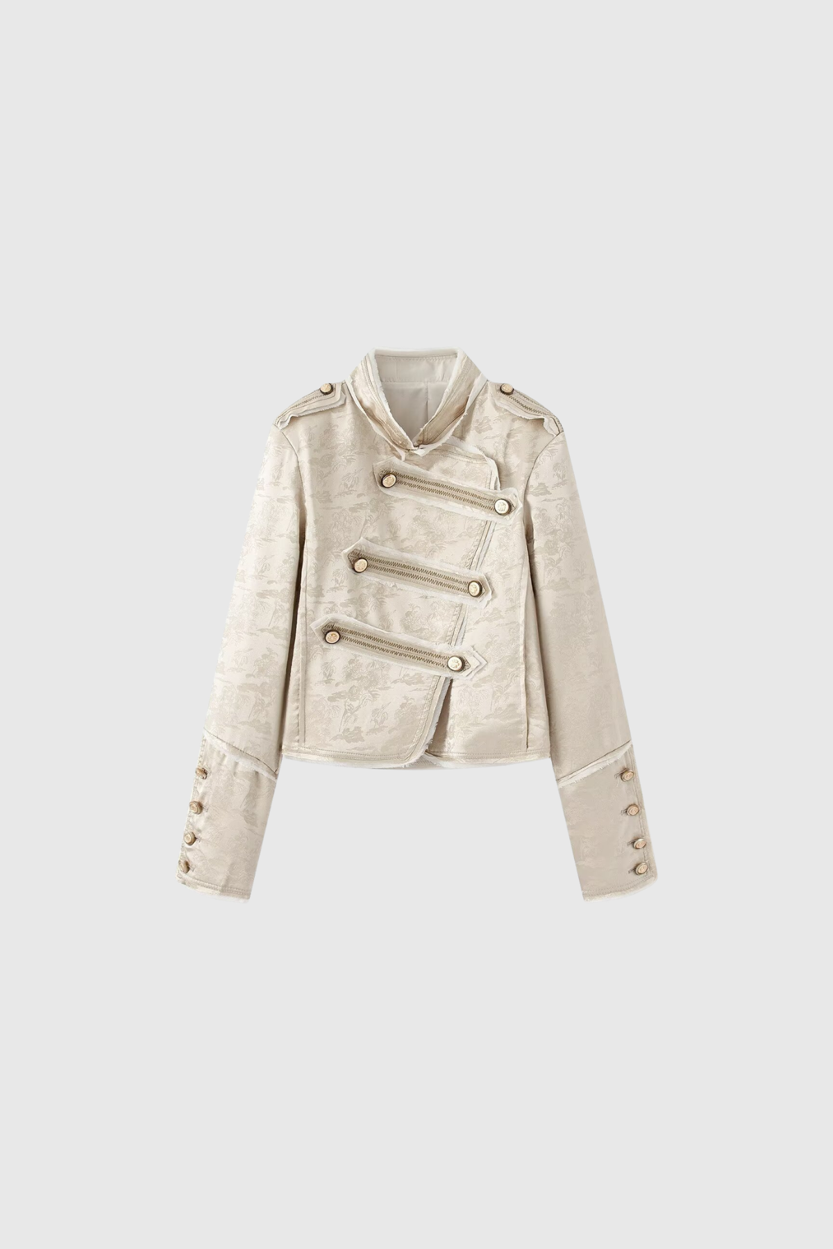 Mahalath High Neck Asymmetric Jacket