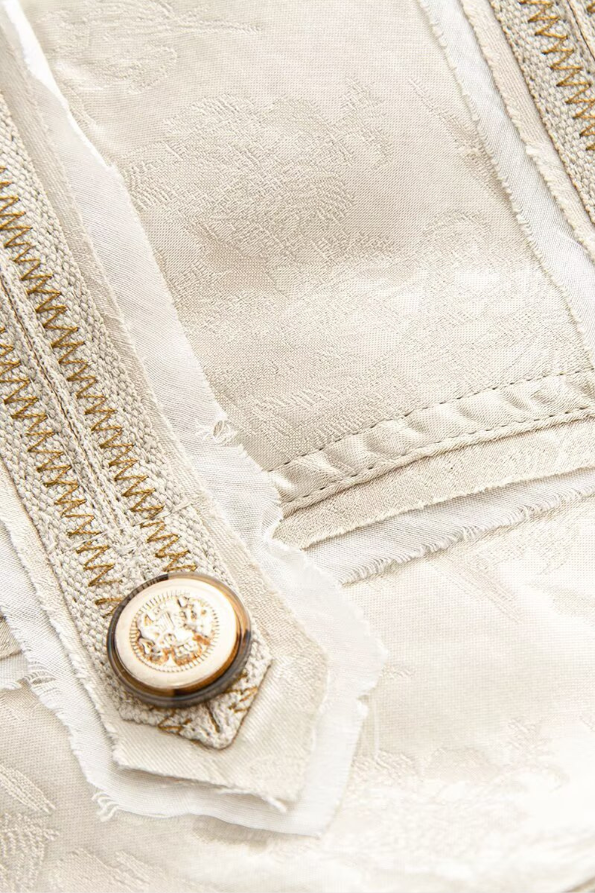 Mahalath High Neck Asymmetric Jacket