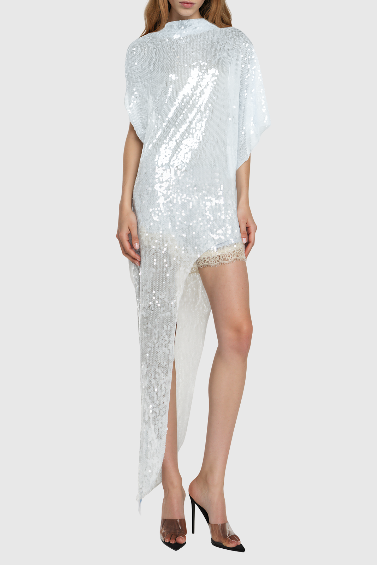Mahali Sequin Asymmetric Shorts Set