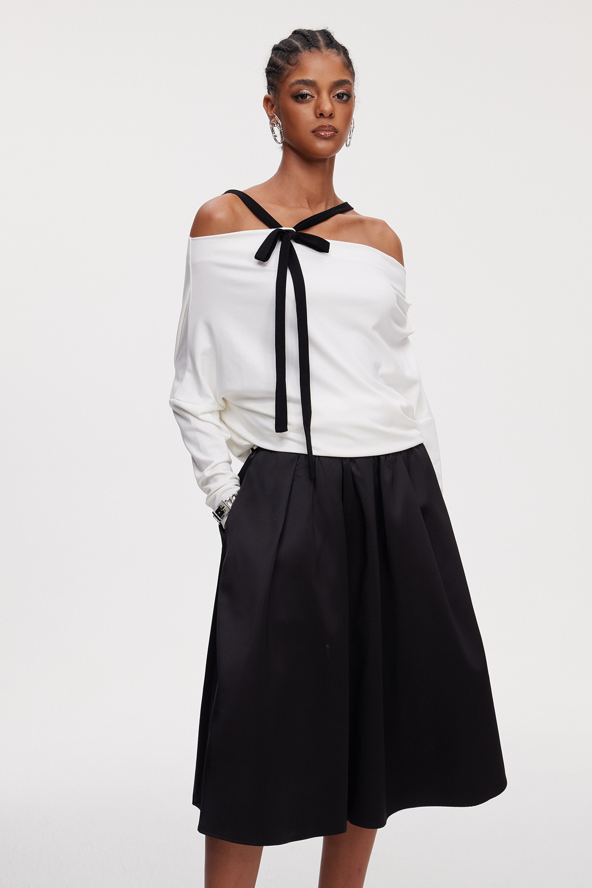 Mahammad Halter Neck Skirt Set