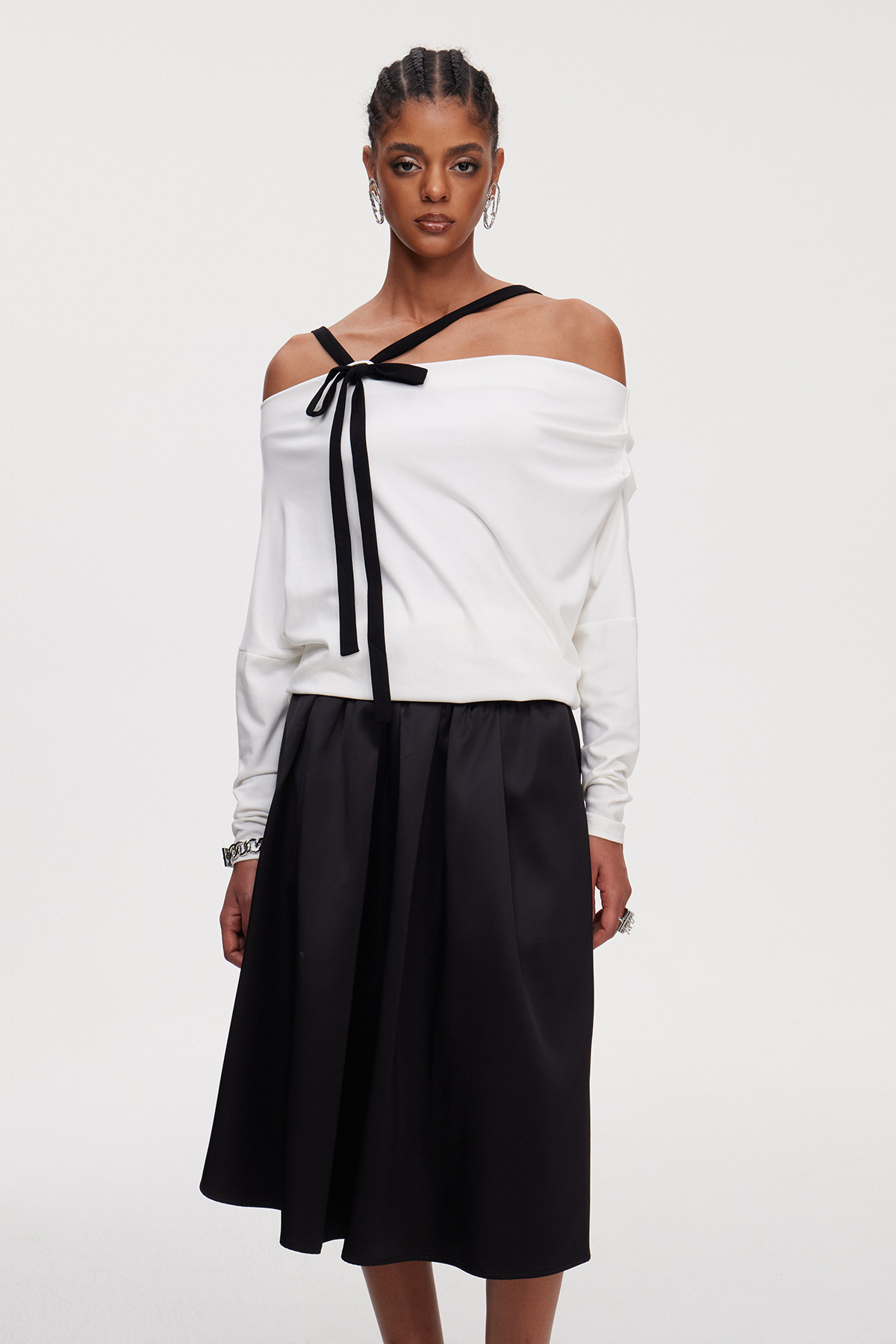 Mahammad Halter Neck Skirt Set