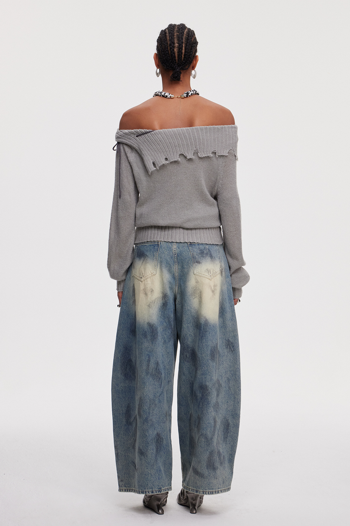 Mahmood Ripped Bleached Jeans