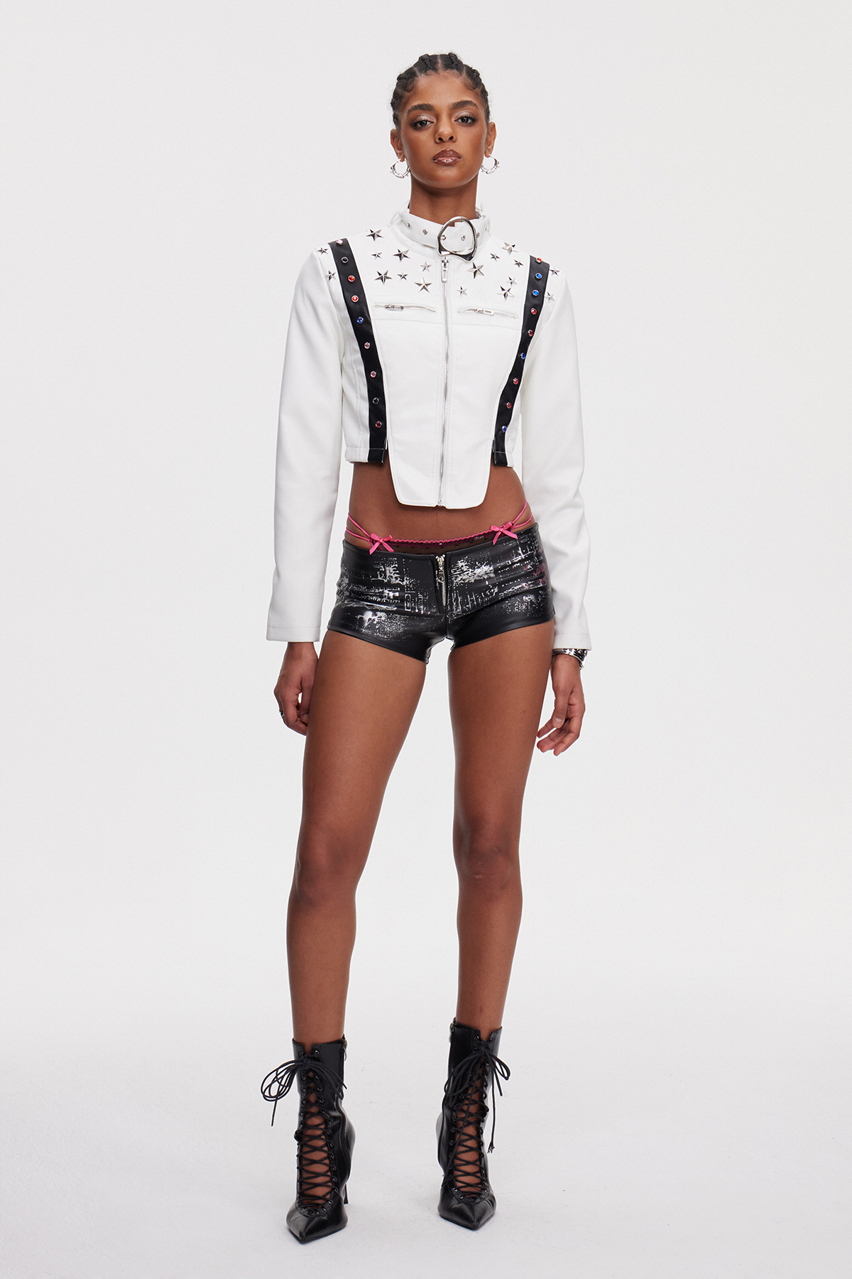 Mahavira Star Leather Jacket