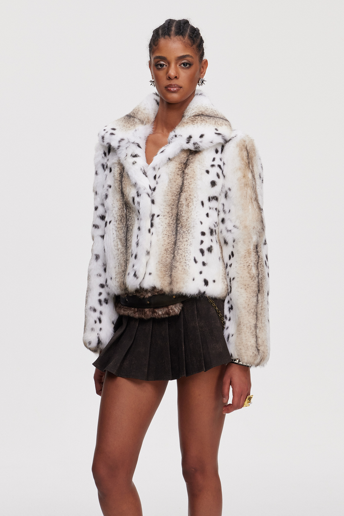 Mahe Faux Fur Leopard Jacket