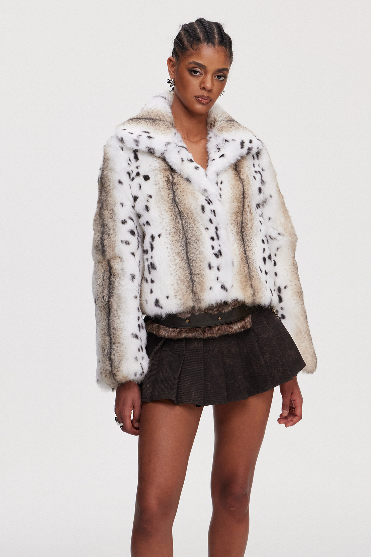 Mahe Faux Fur Leopard Jacket
