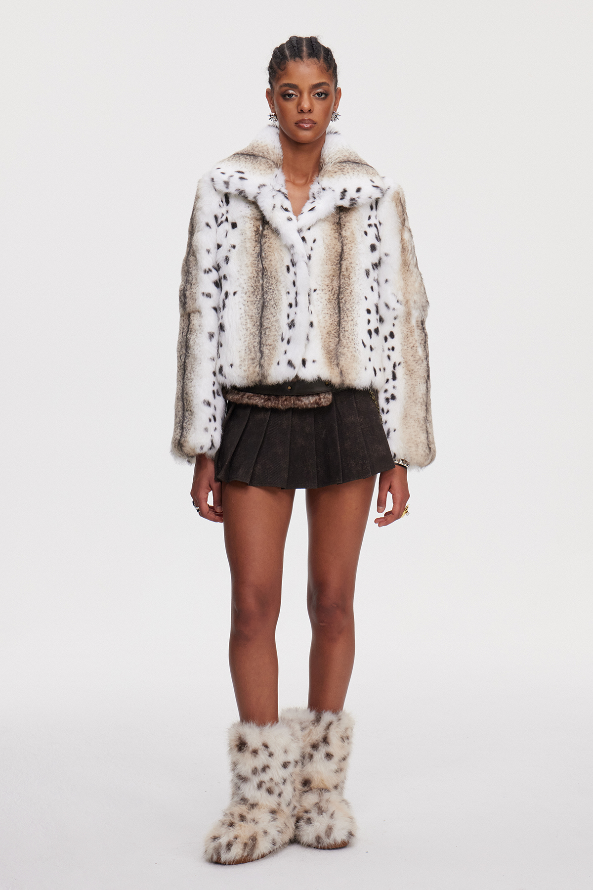 Mahe Faux Fur Leopard Jacket