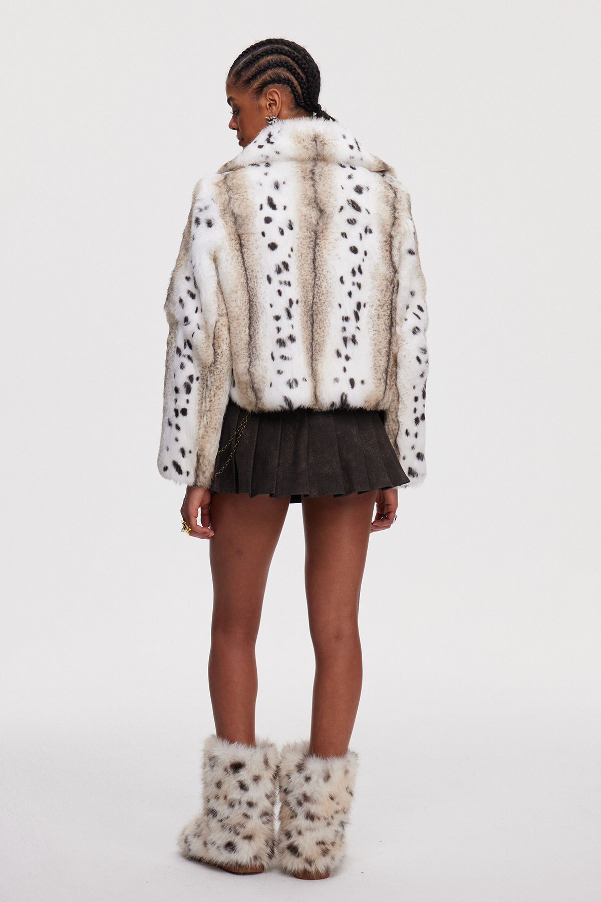 Mahe Faux Fur Leopard Jacket