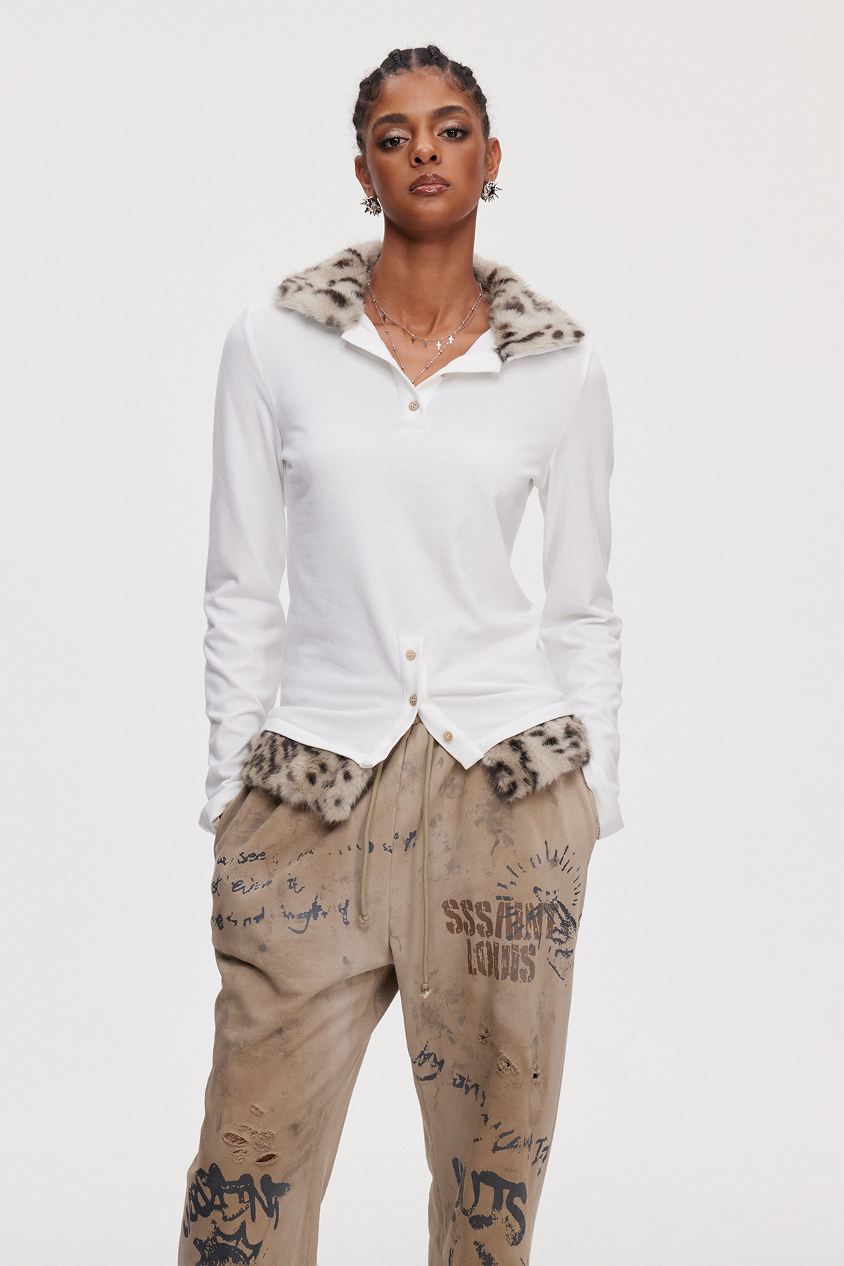 Mahershala Faux Fur Top