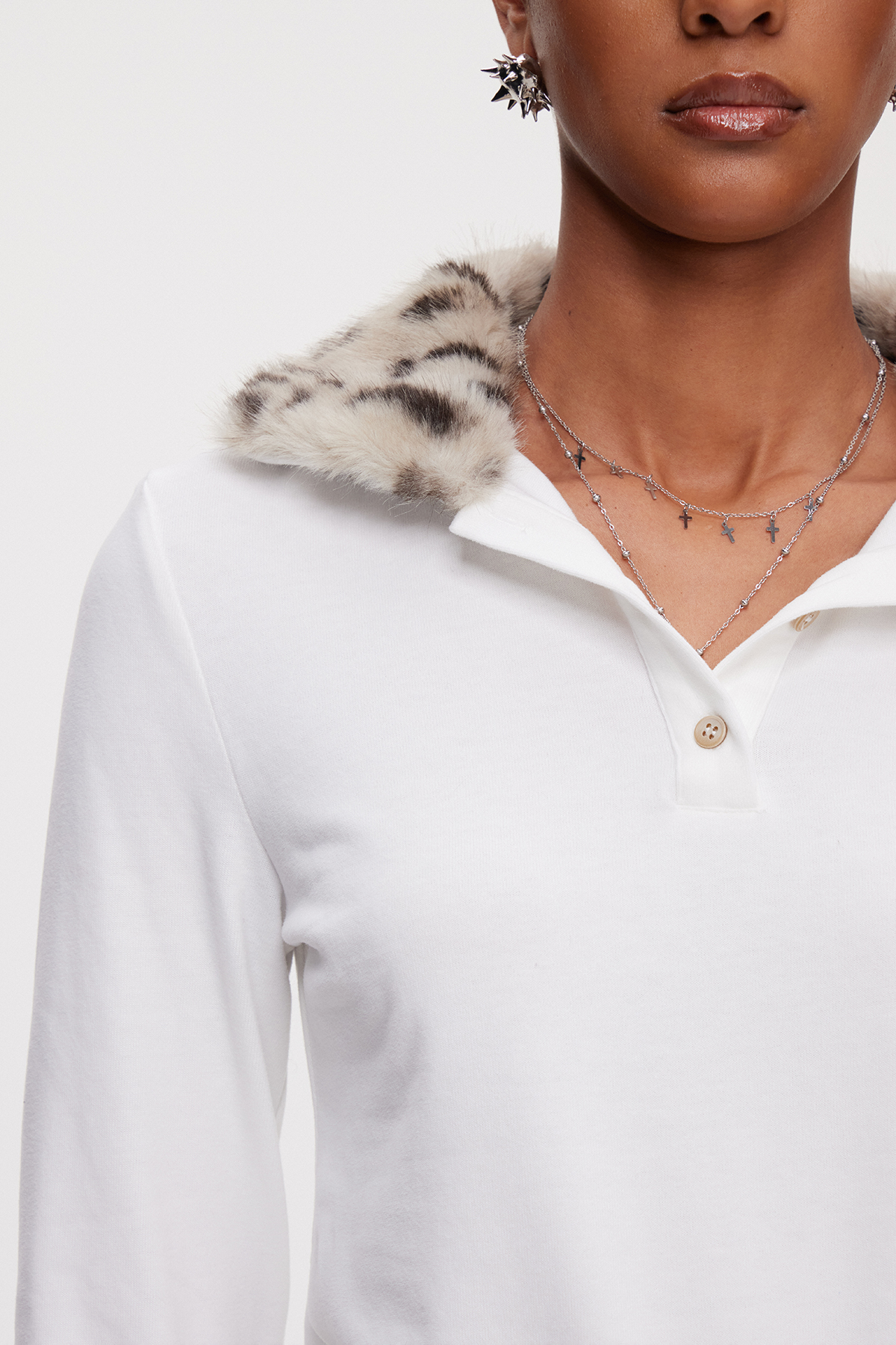 Mahershala Faux Fur Top