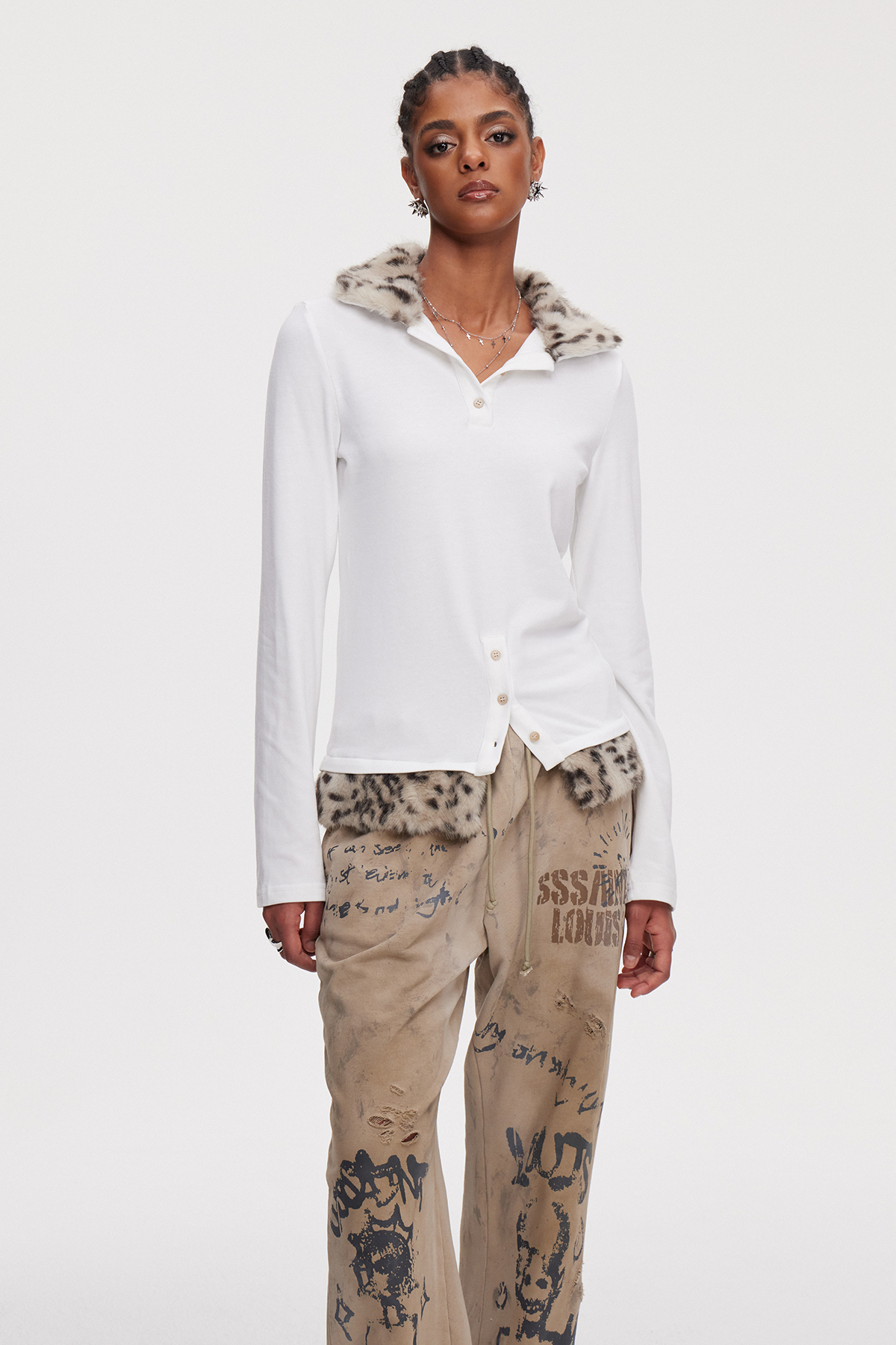Mahershala Faux Fur Top