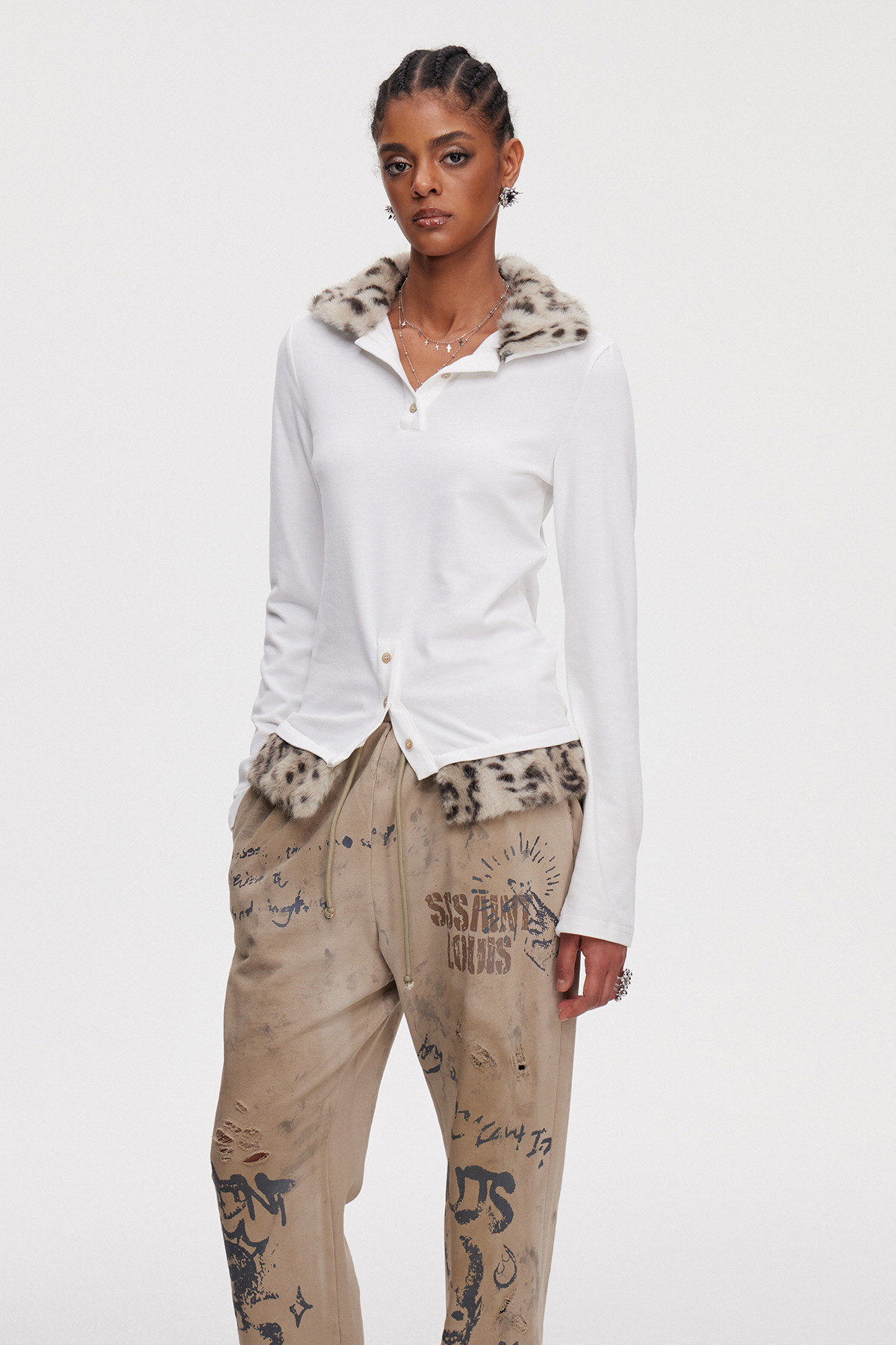 Mahershala Faux Fur Top