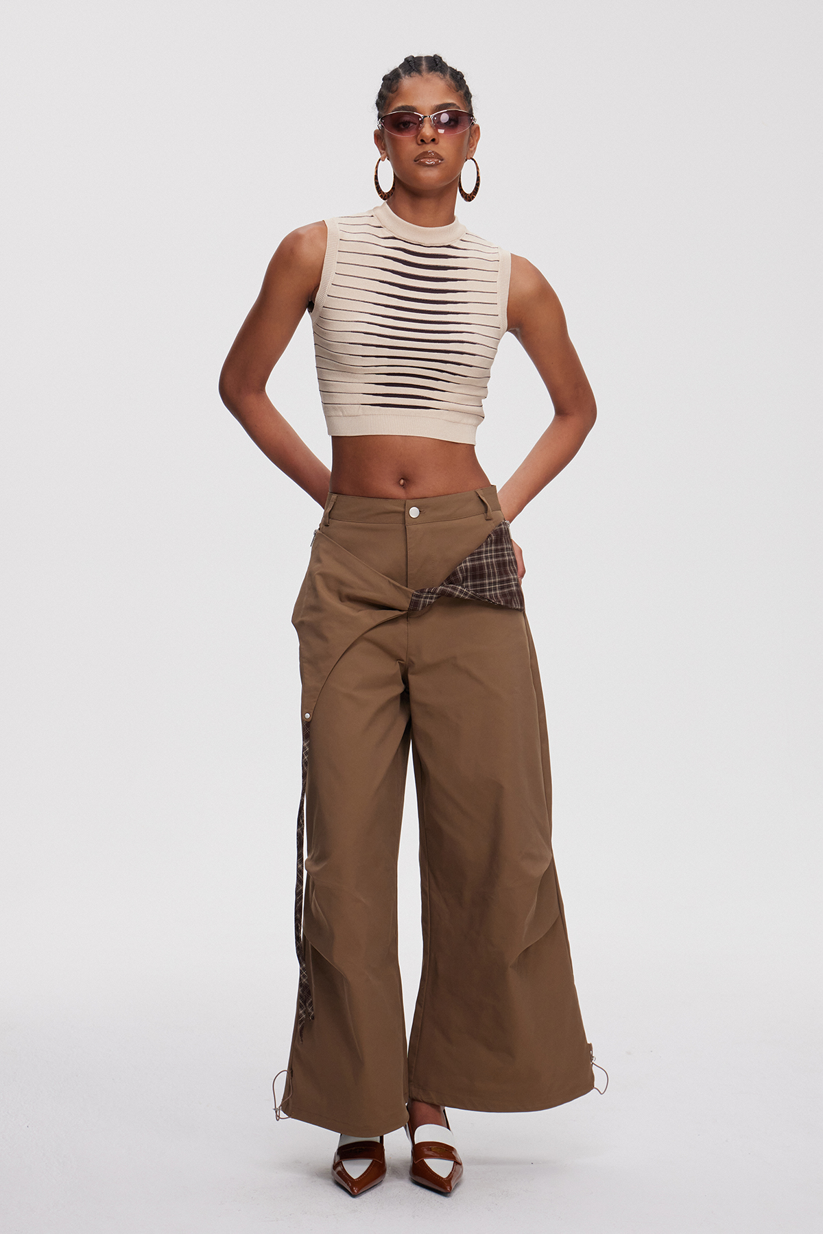 Mahinder Grid Ruch Pants