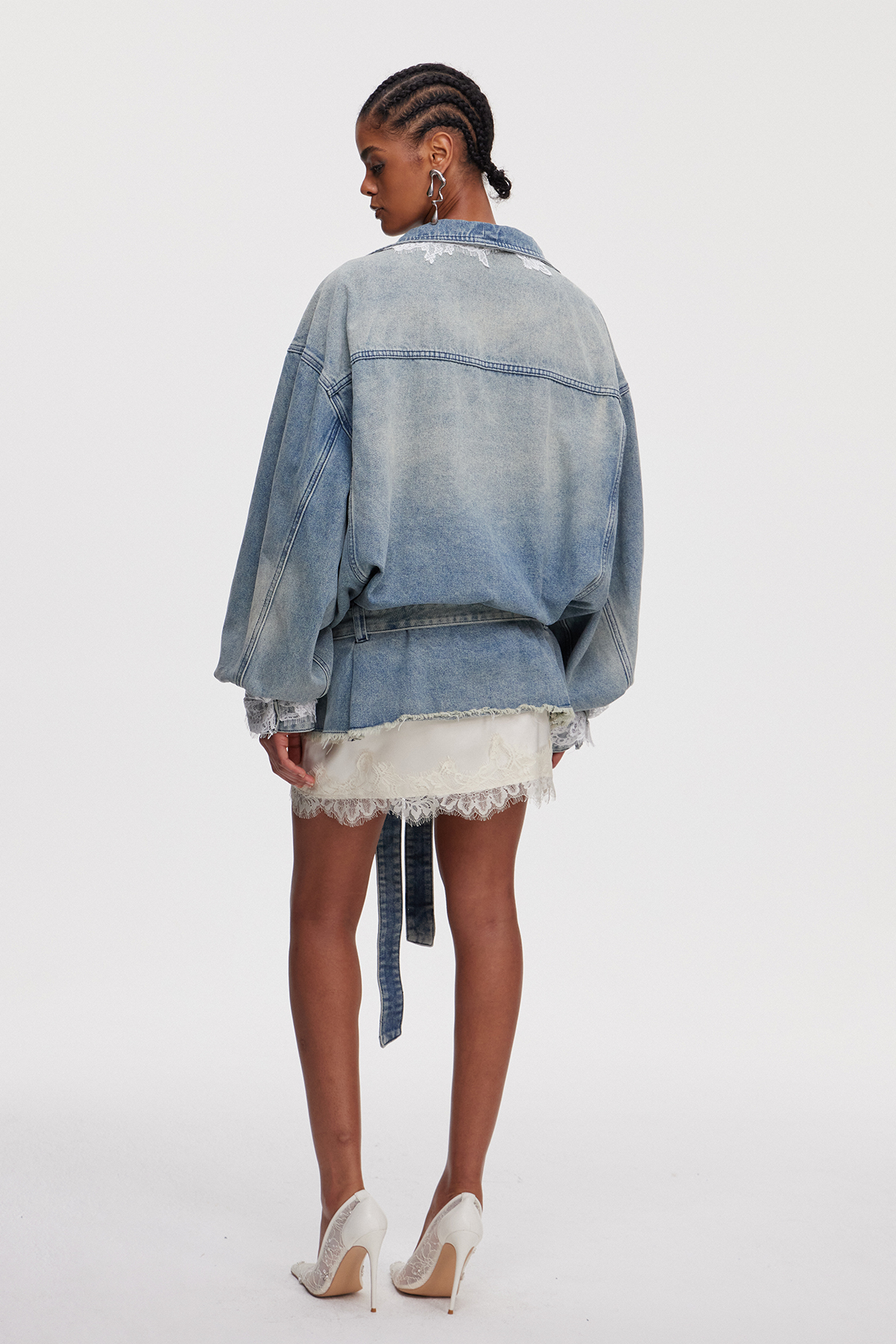 Mahine Lace Denim Jacket