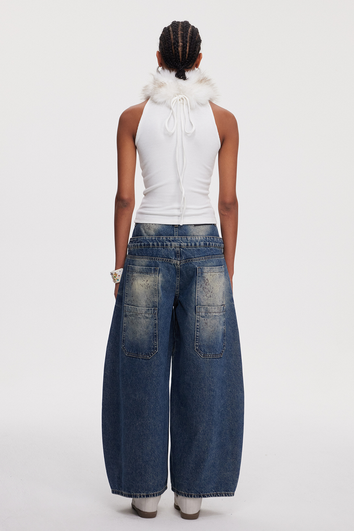Mahira Deconstruct Baggy Jeans