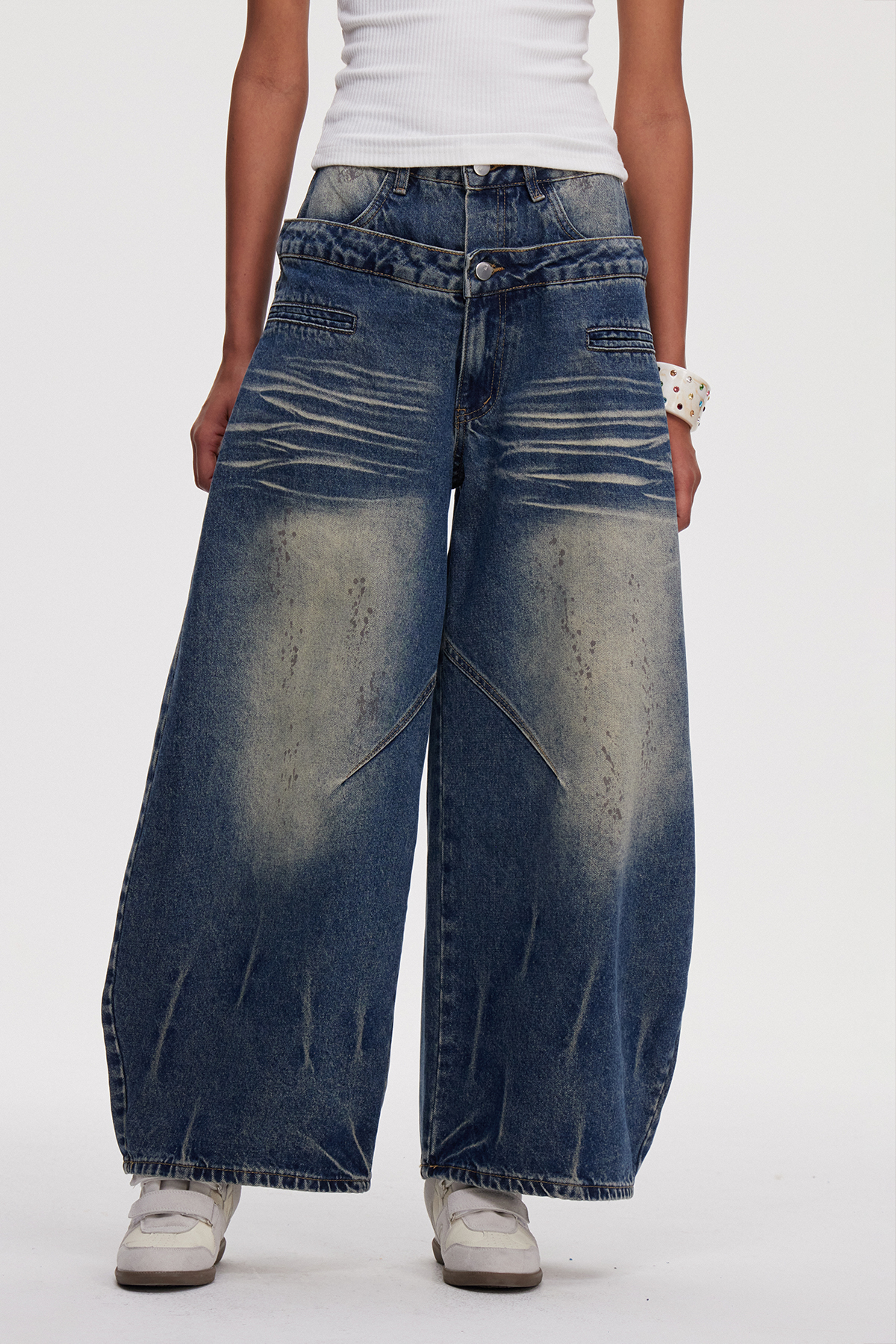Mahira Deconstruct Baggy Jeans