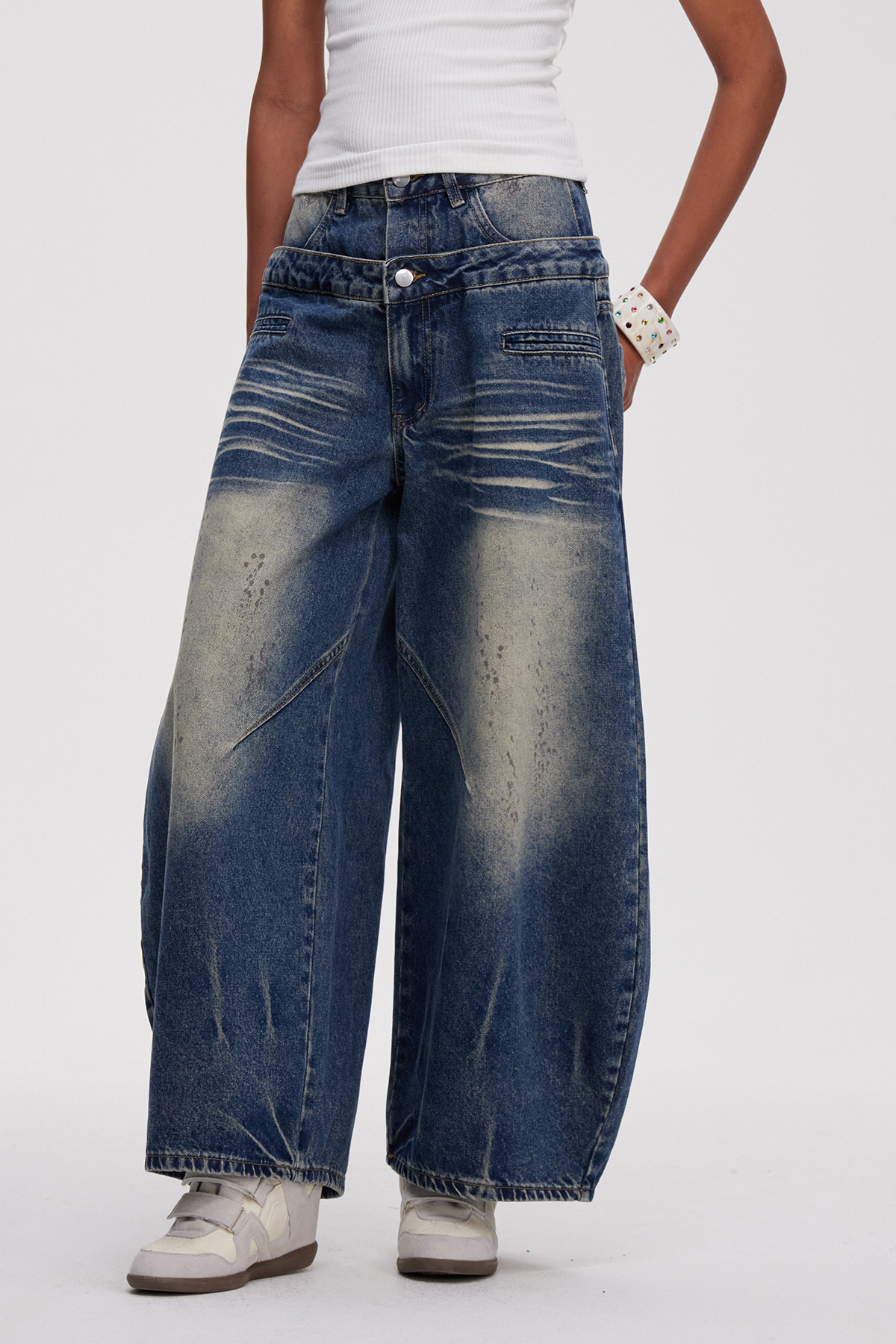Mahira Deconstruct Baggy Jeans