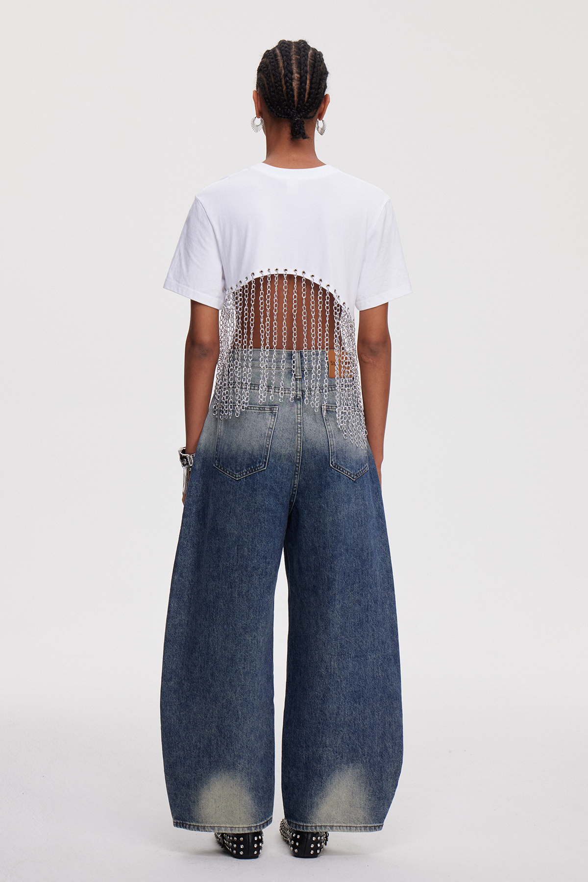 Mahli Asymmetric Ripped Jeans