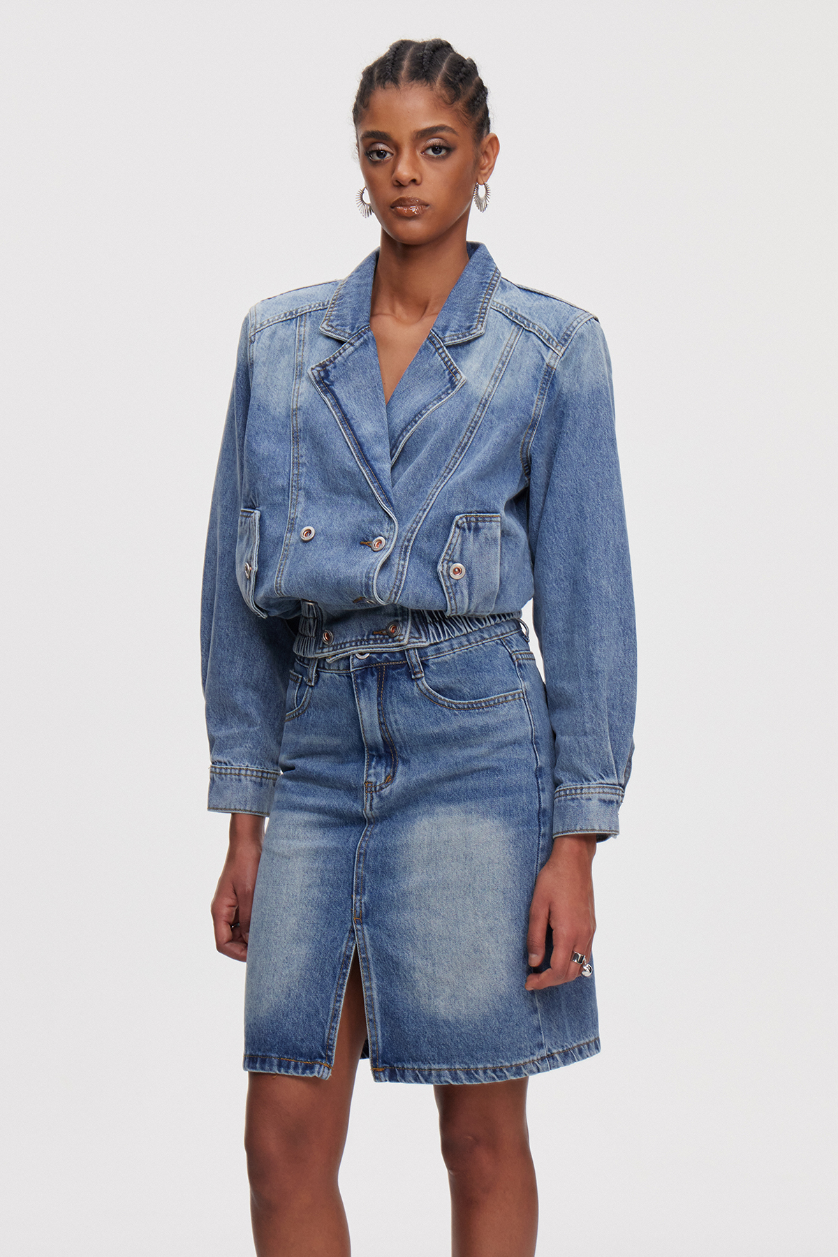 Mahmut Denim Skirt Set