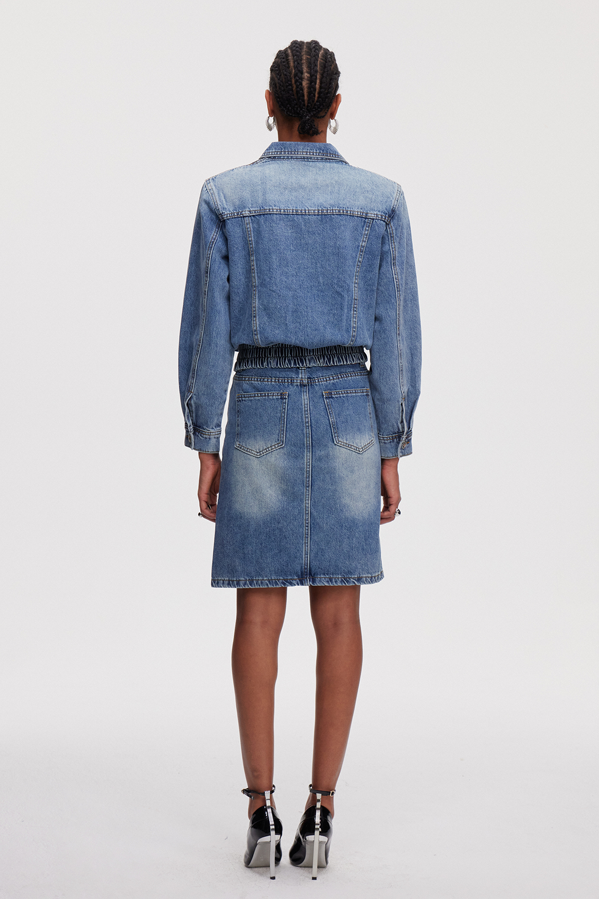 Mahmut Denim Skirt Set