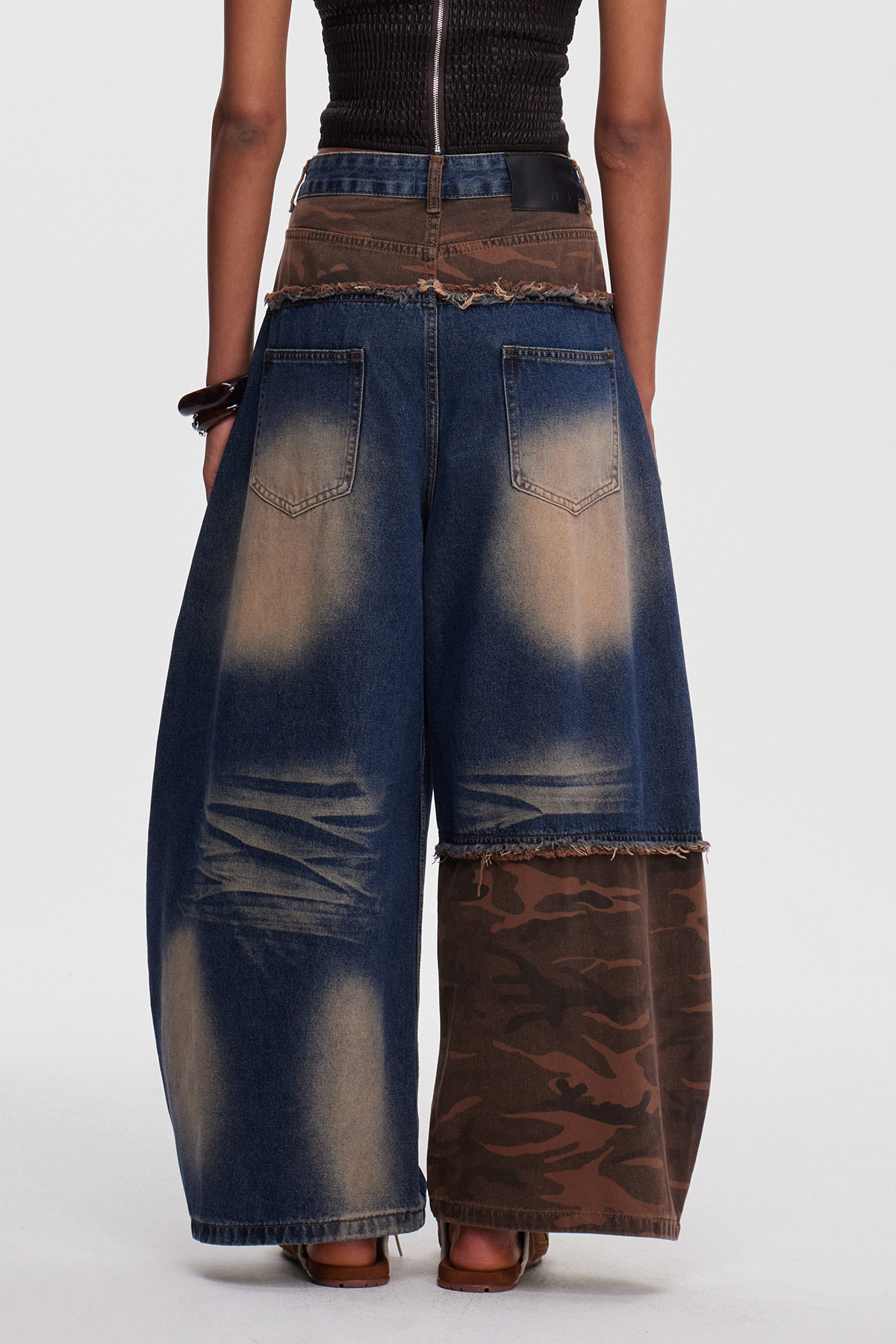 Mahon Camouflage Ripped Jeans
