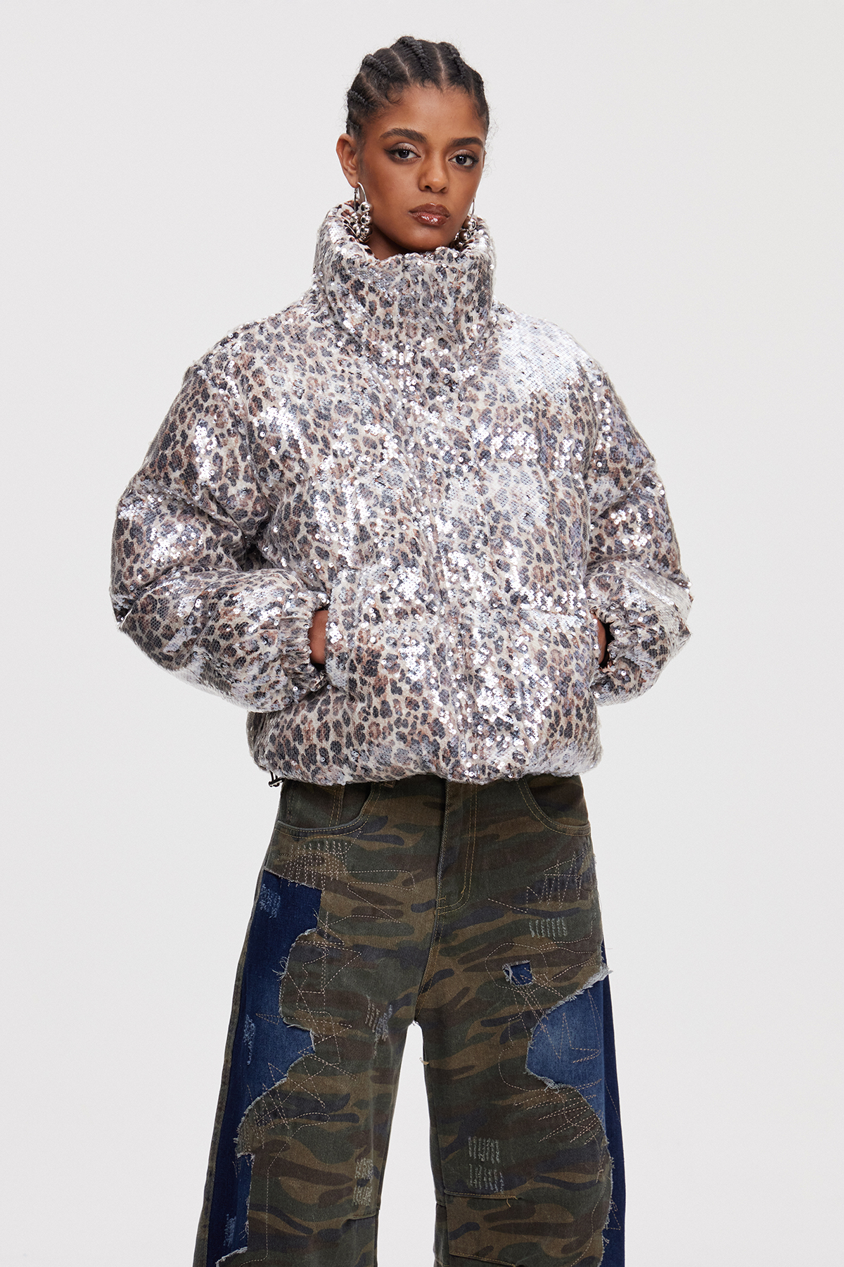 Mahyar Sequin Leopard Jacket
