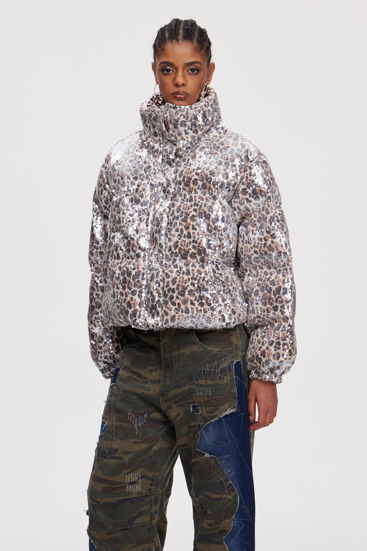 Mahyar Sequin Leopard Jacket