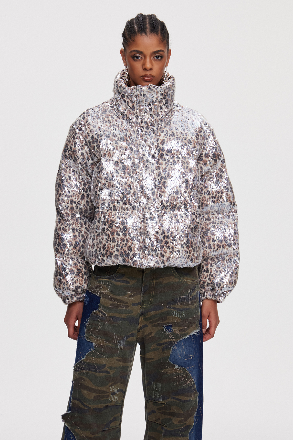 Mahyar Sequin Leopard Jacket