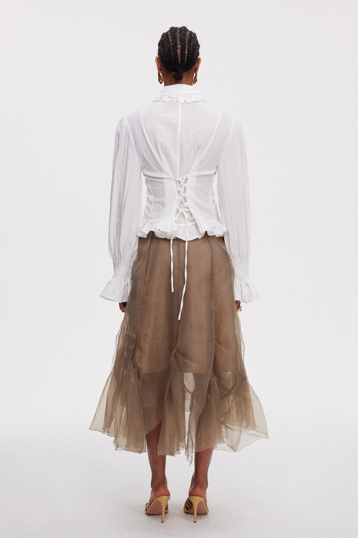 Maighread Ruffle Mesh Skirt Set