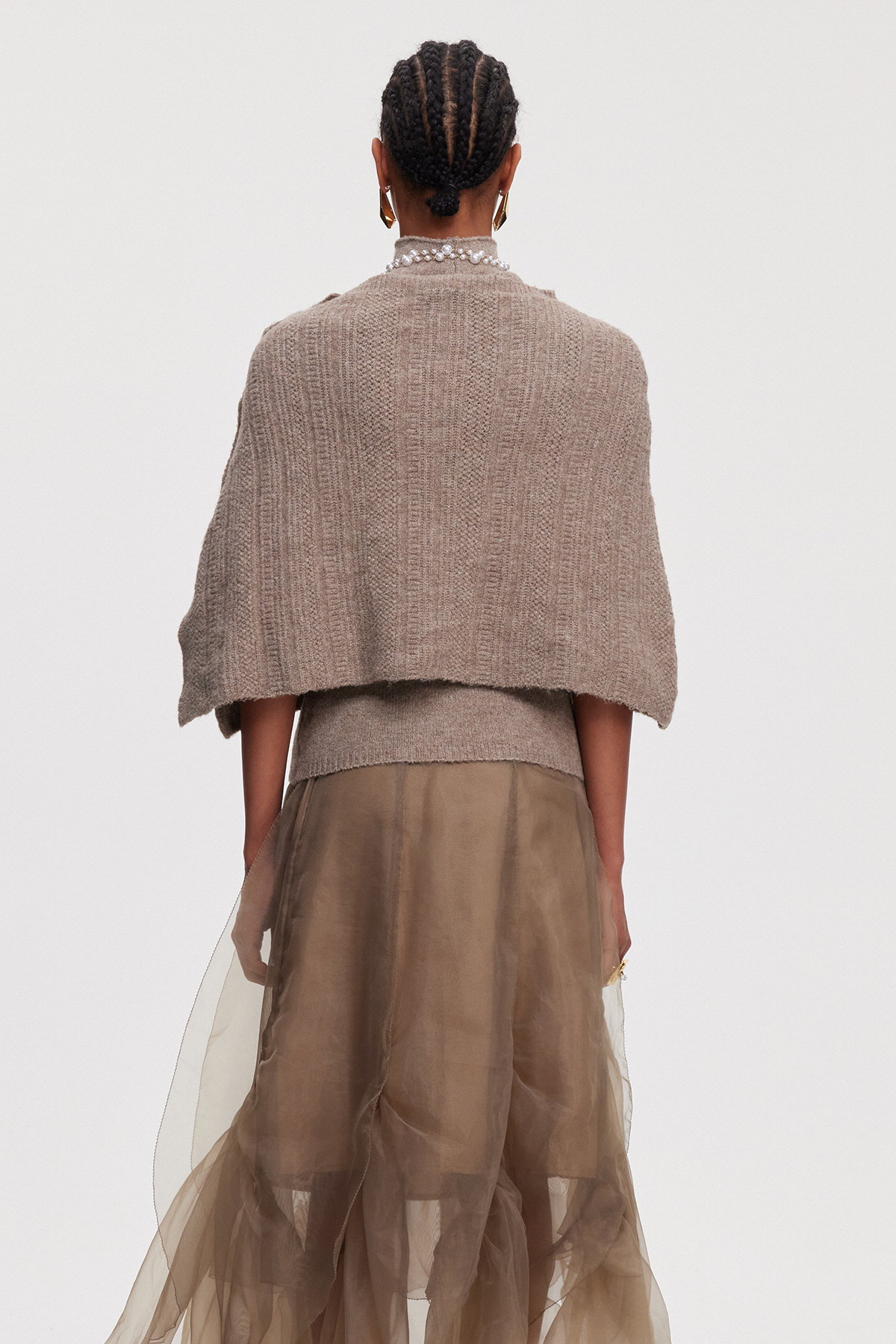 Maika Shawl Knit Top