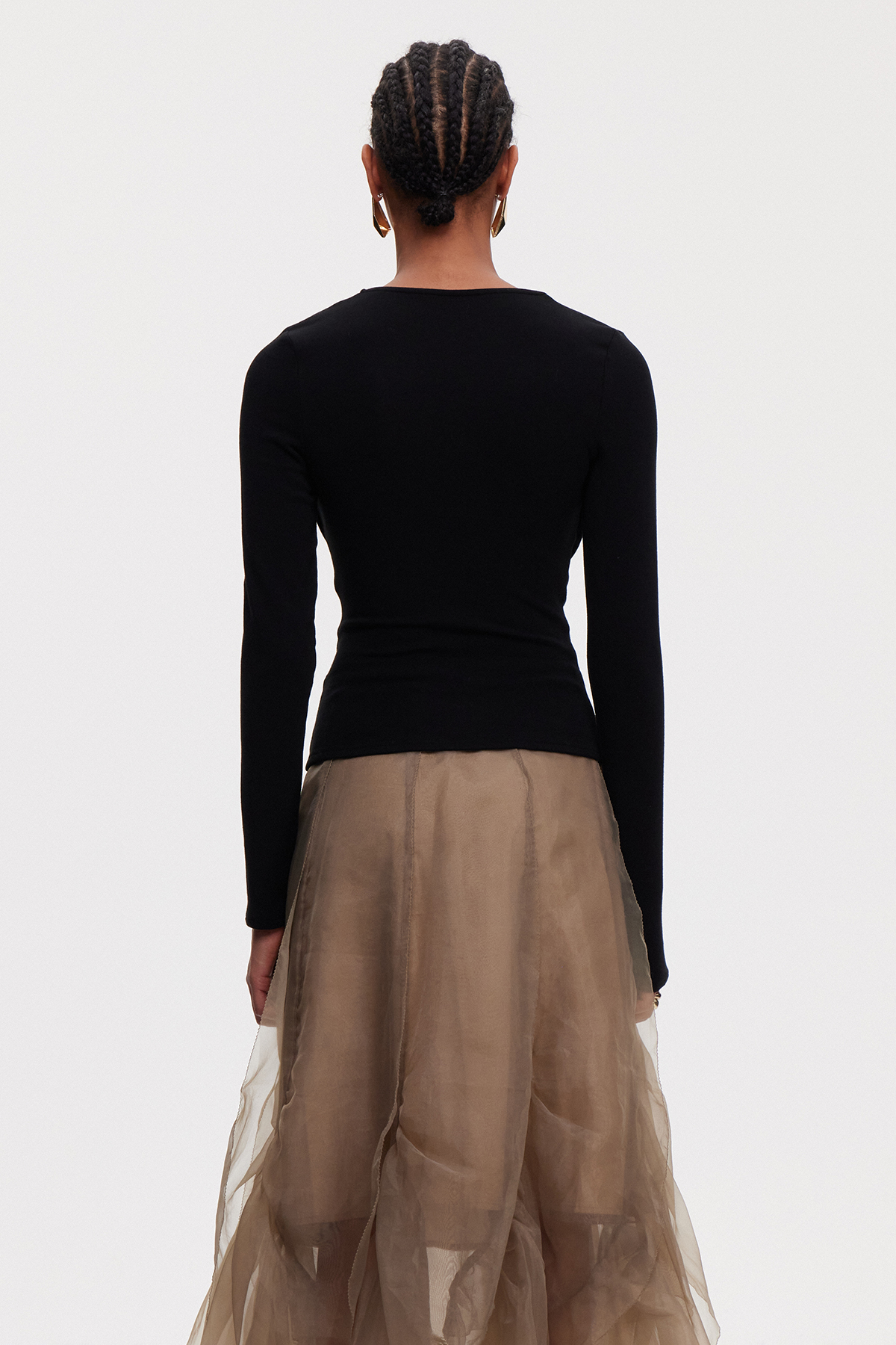 Maike Cowl Neck Sequin Top