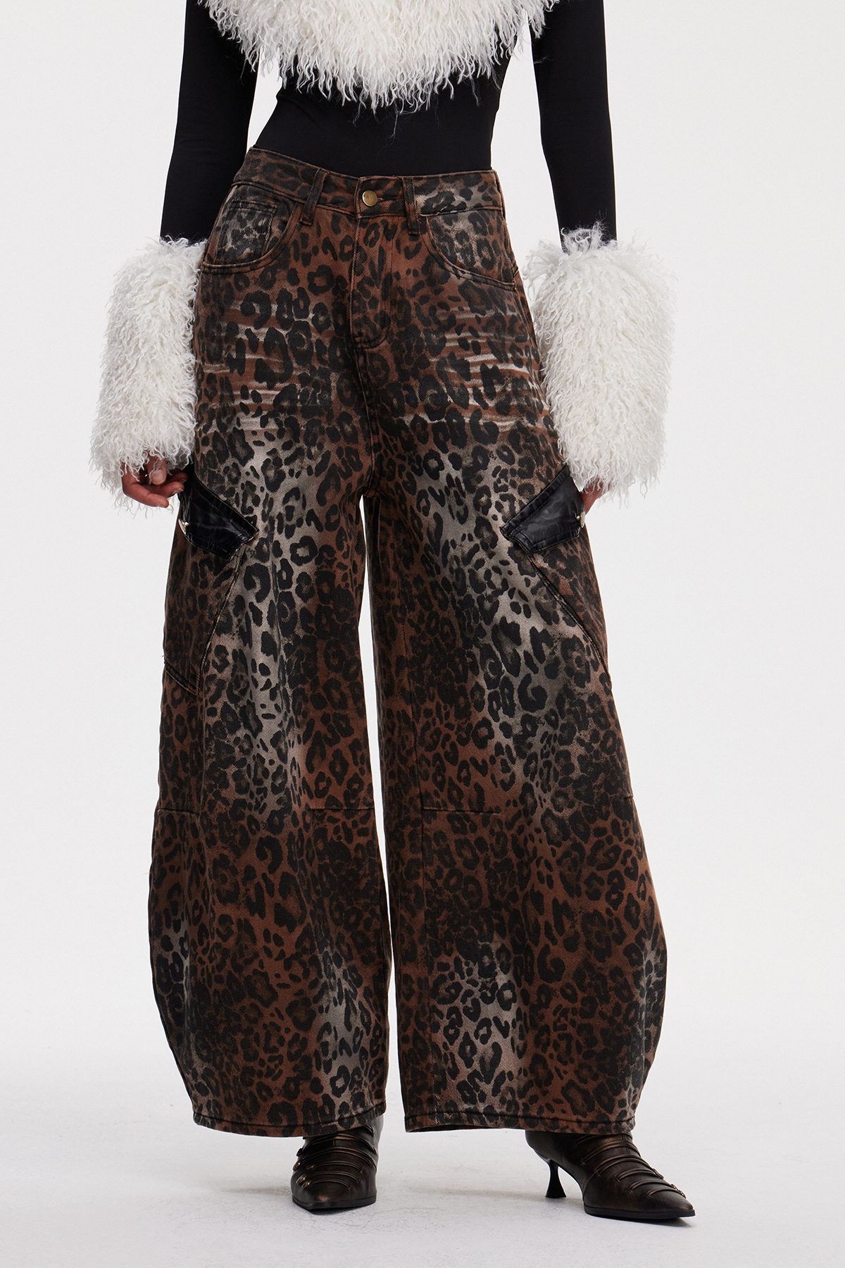 Maikel Leopard Tie Dye Jeans