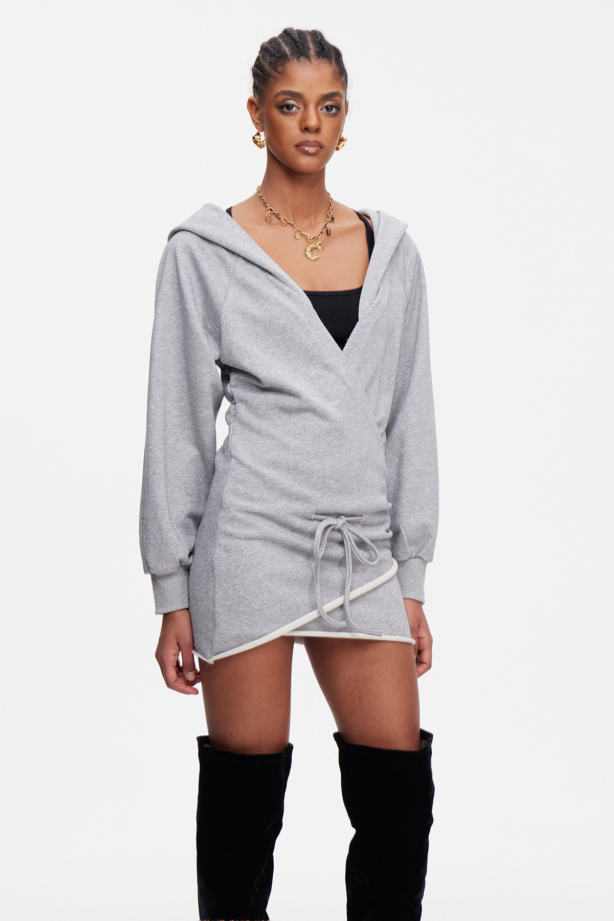 Maimu Hooded Mini Dress