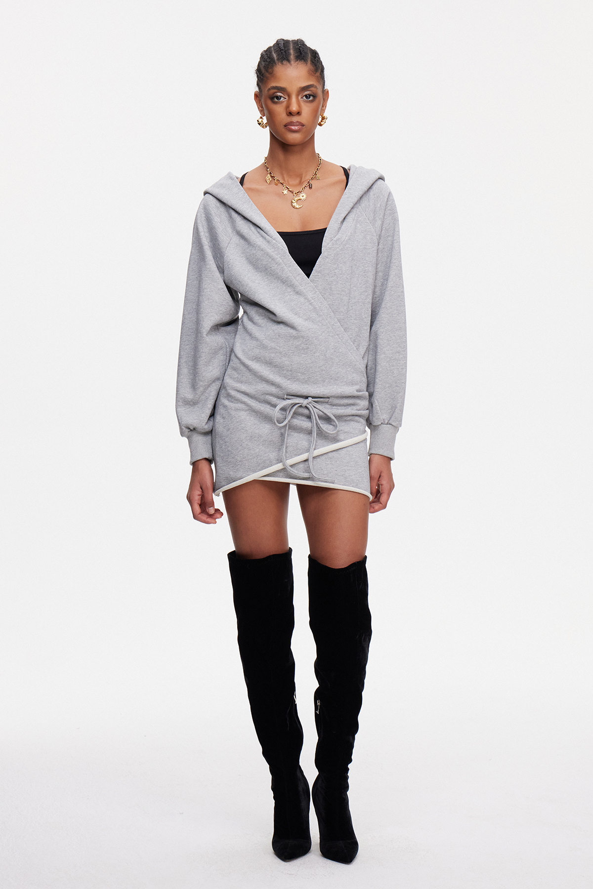 Maimu Hooded Mini Dress