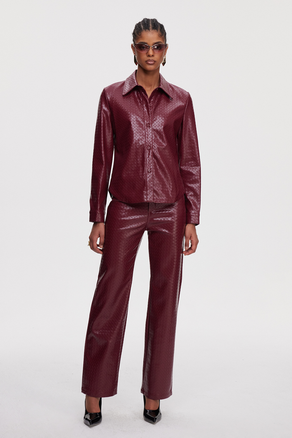 Maimunah Leather Pants Set