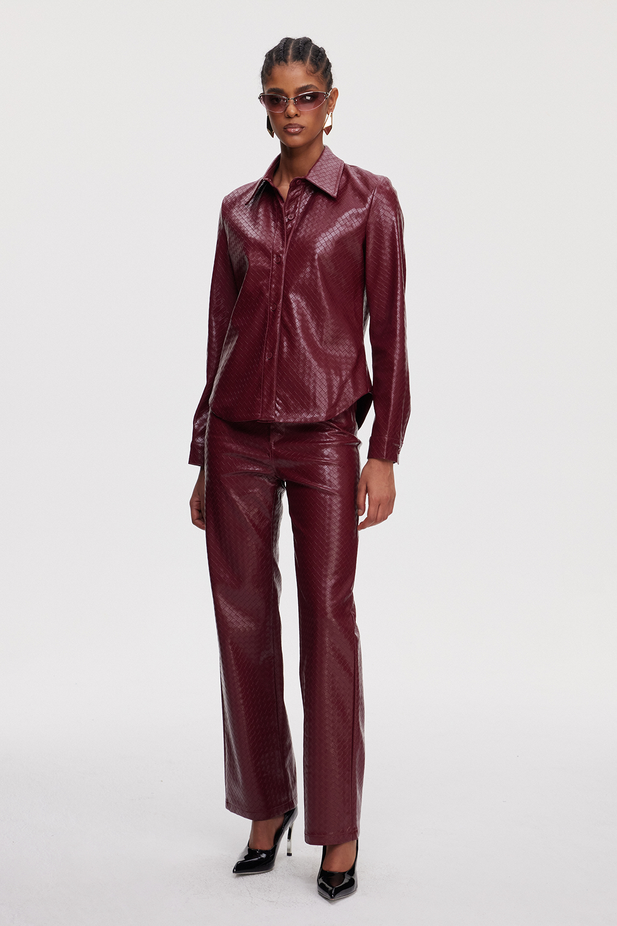 Maimunah Leather Pants Set