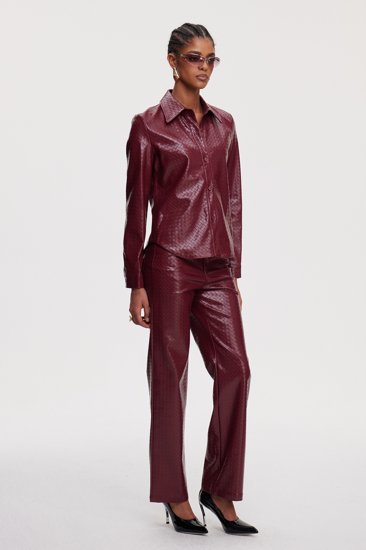 Maimunah Leather Pants Set