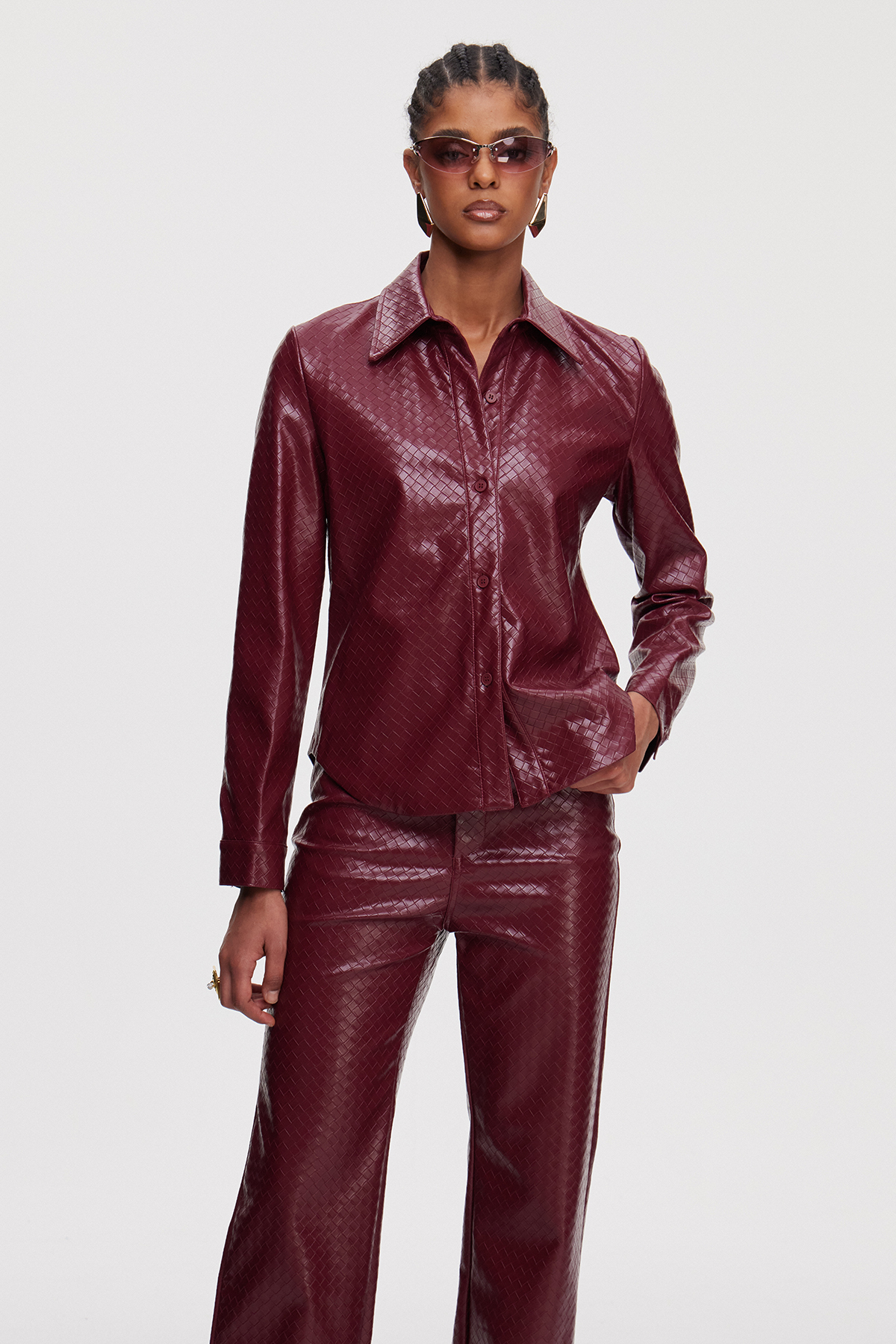 Maimunah Leather Pants Set