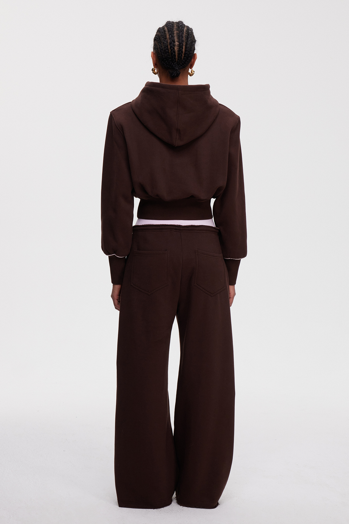Mainchin Colorblock Hooded Pants Set