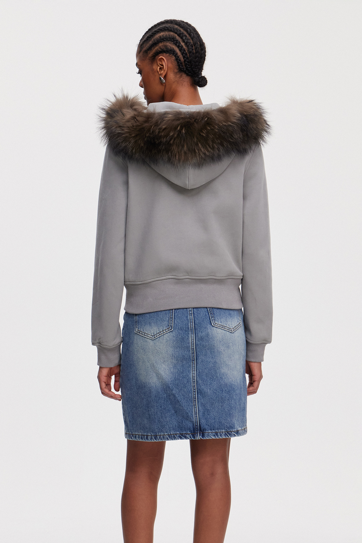 Mairi Hooded Faux Fur Jacket