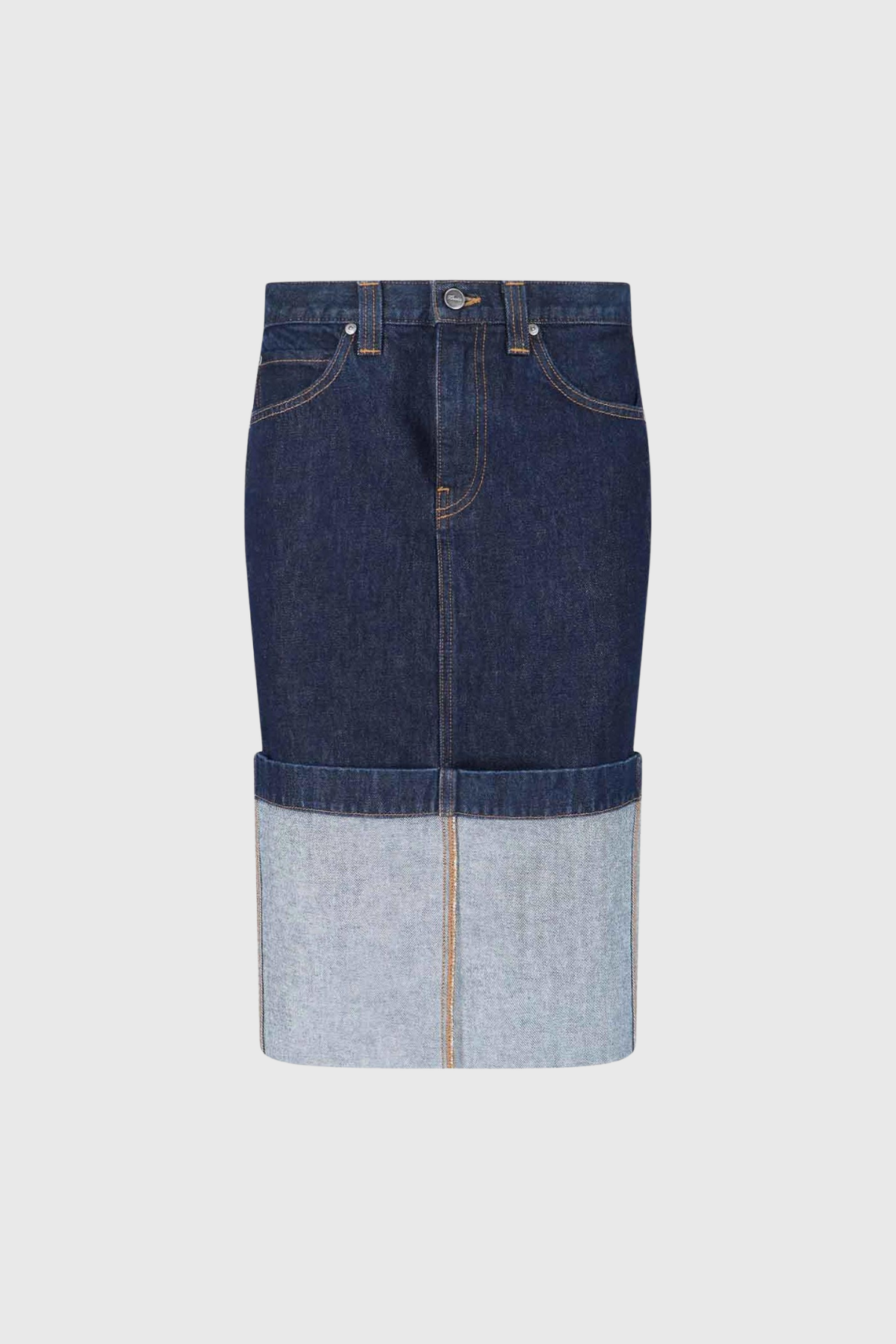 Nachla Split Denim Midi Skirt