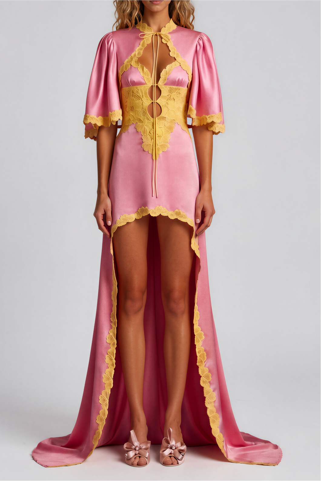 Nadezhda Lace Cutout Maxi Dress