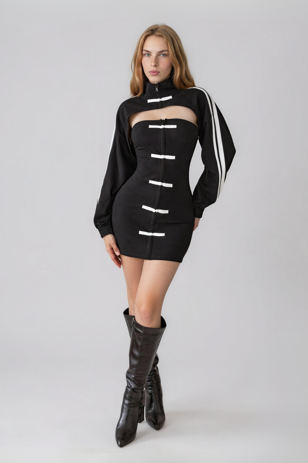 Nadira Colorblock Two Piece Mini Dress