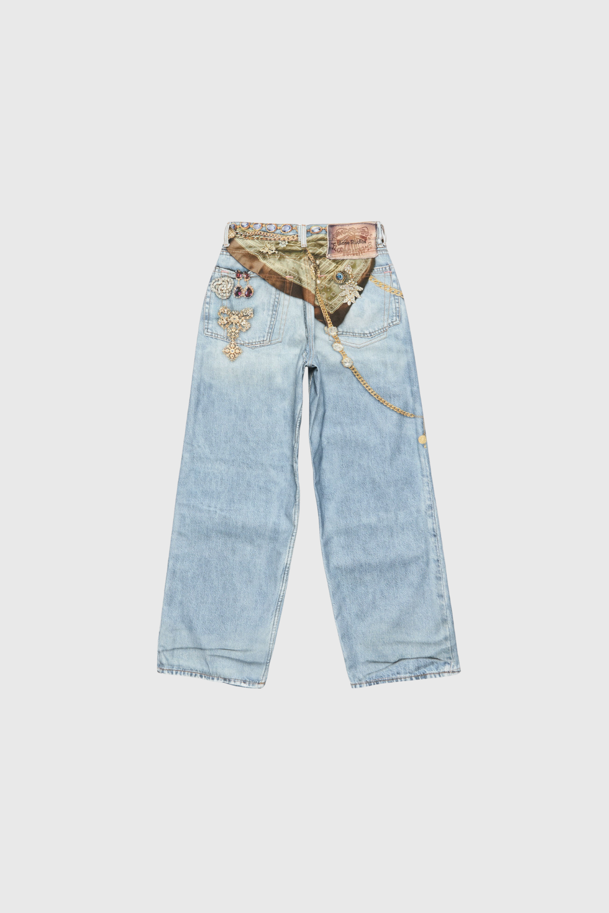 Nahimana Bleached Print Jeans